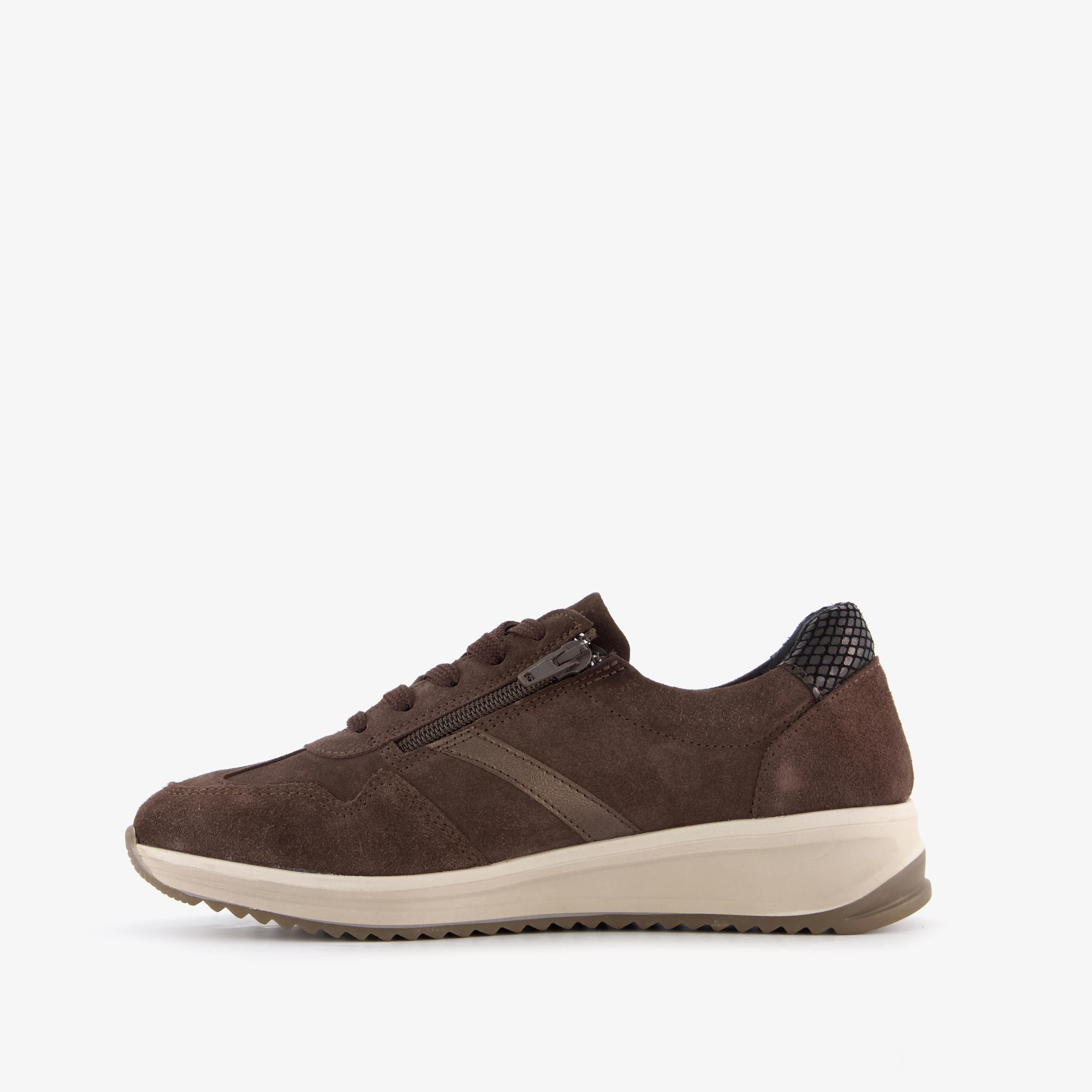 Hush Puppies suède dames sneakers bruin