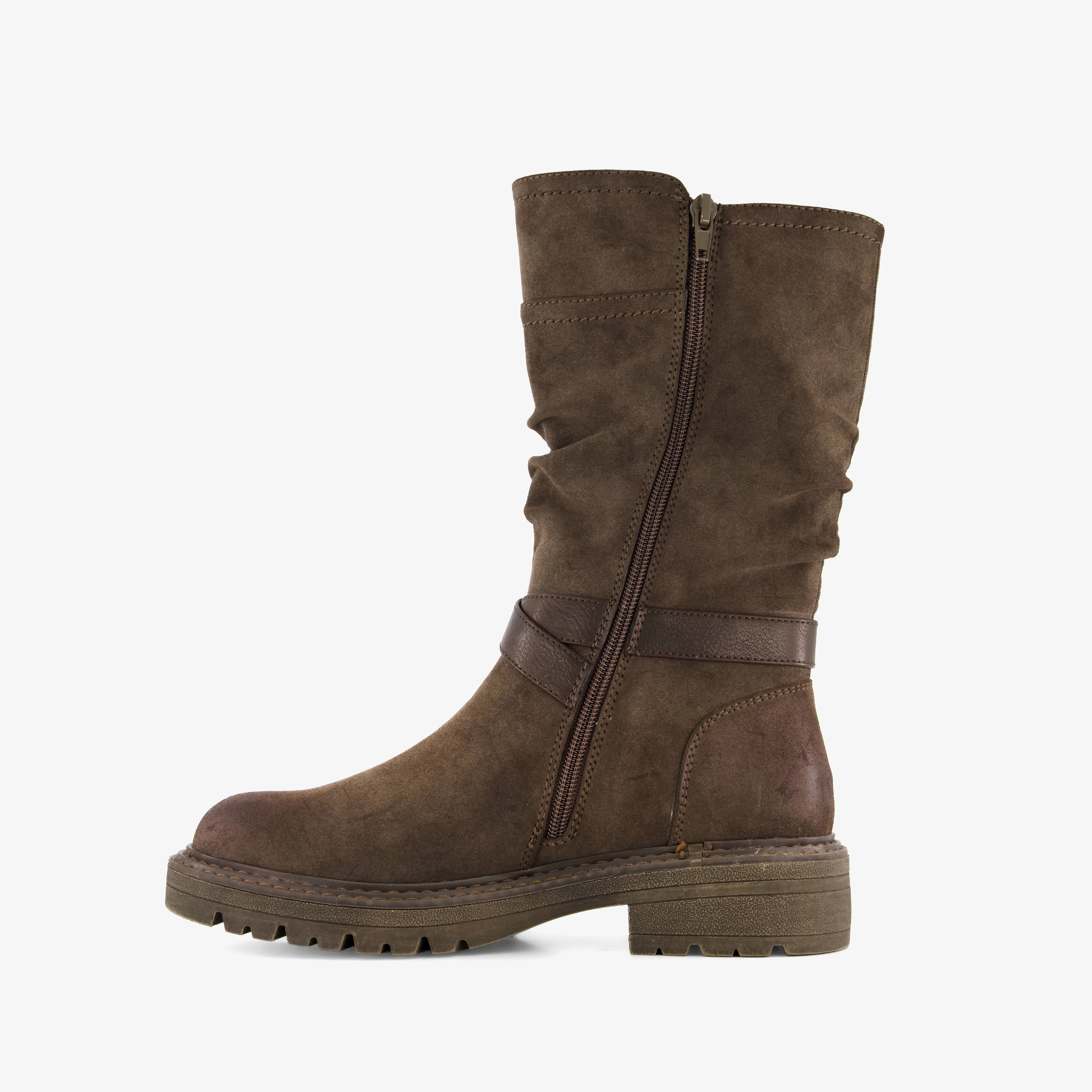 Blue Box dames biker boots bruin