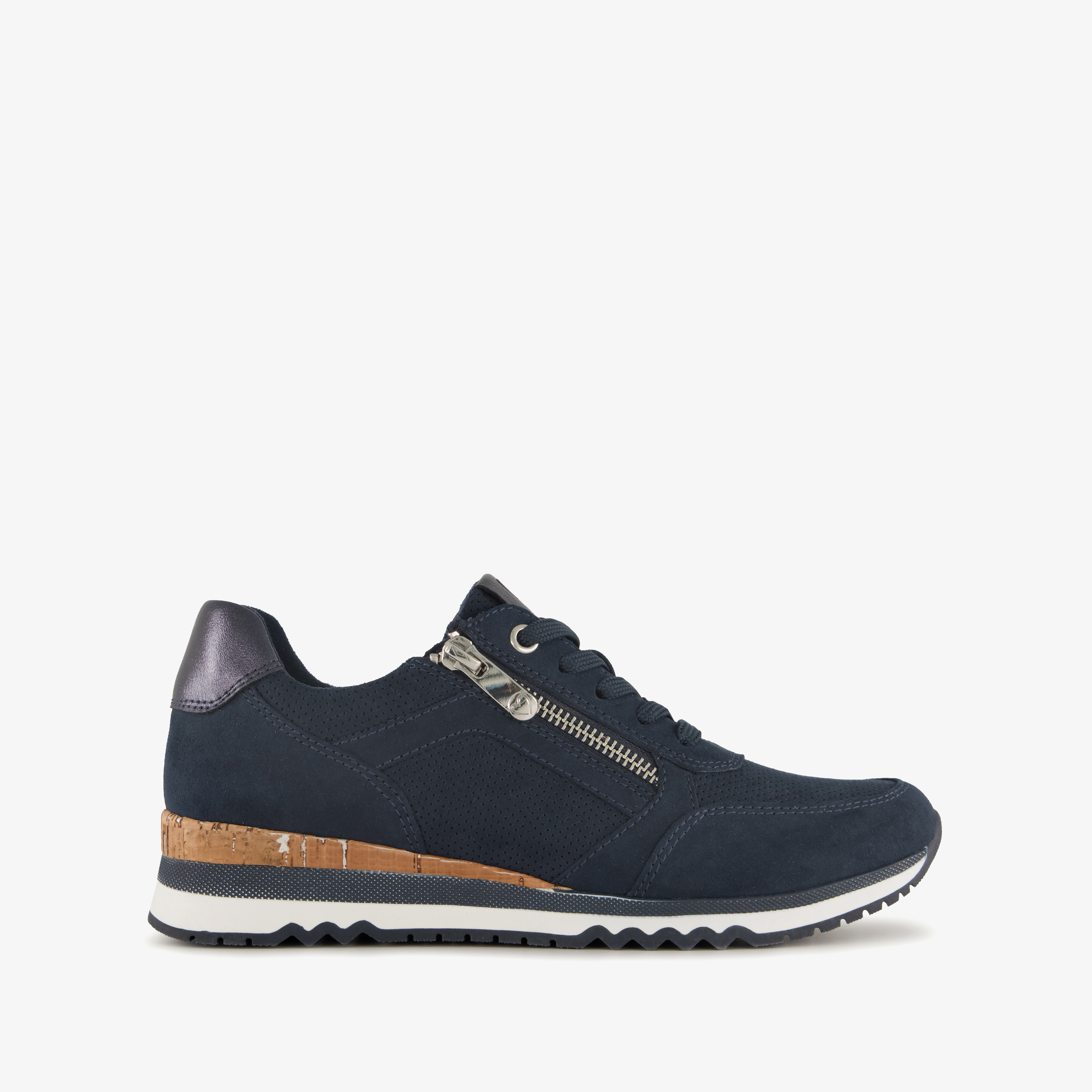 Marco Tozzi dames sneakers donkerblauw blauw, foto 6