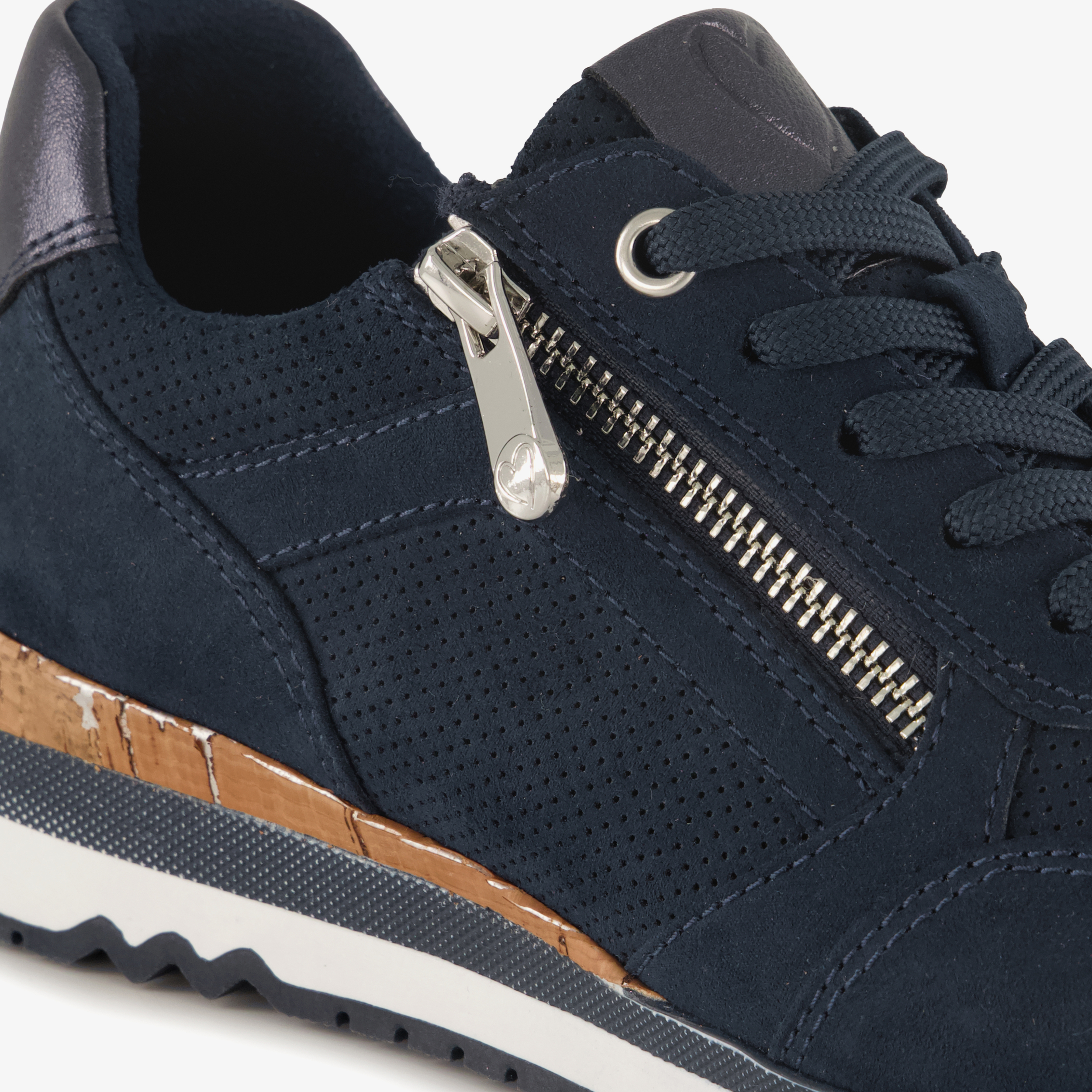 Marco Tozzi dames sneakers donkerblauw blauw, foto 2