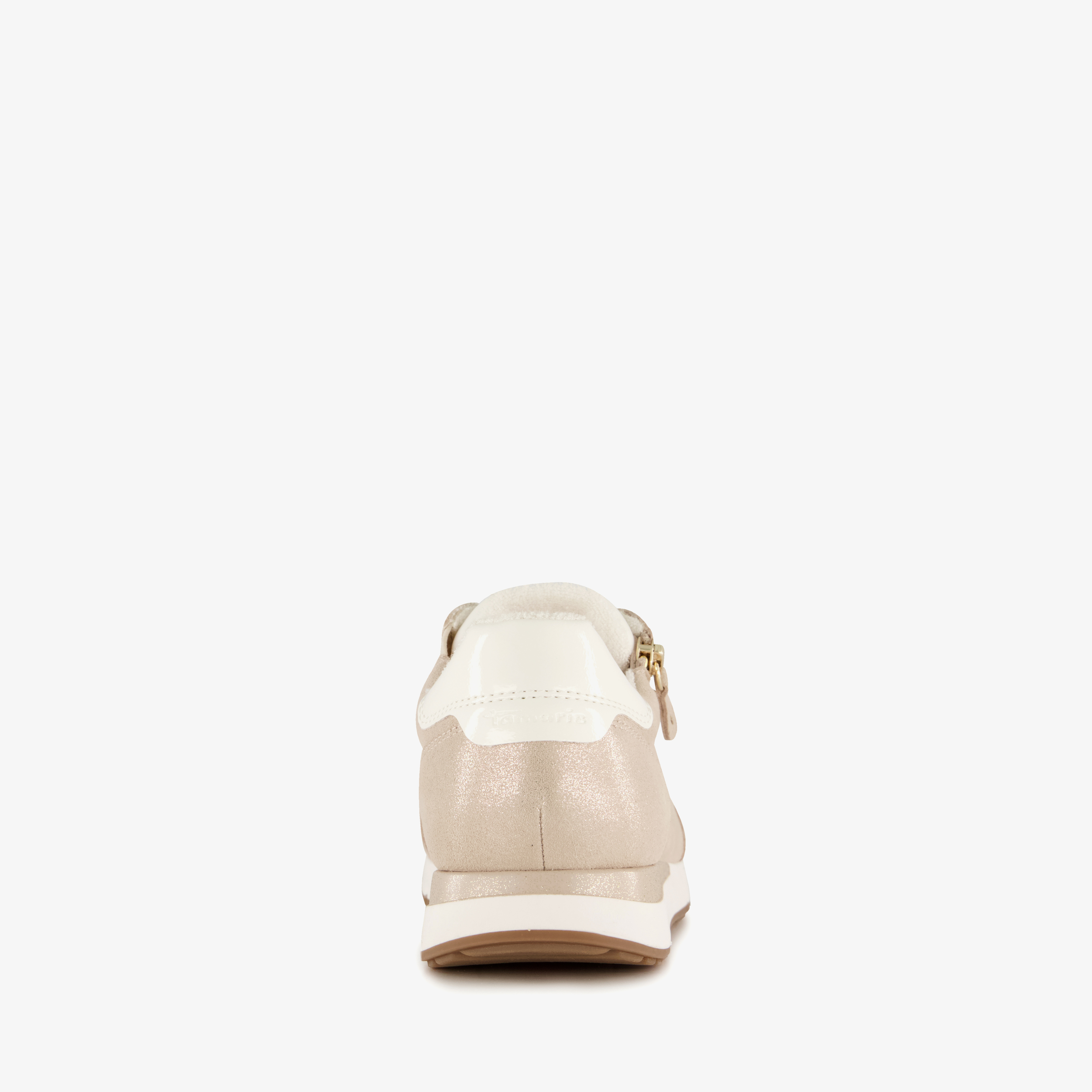 Tamaris Comfort leren dames sneakers beige, foto 3