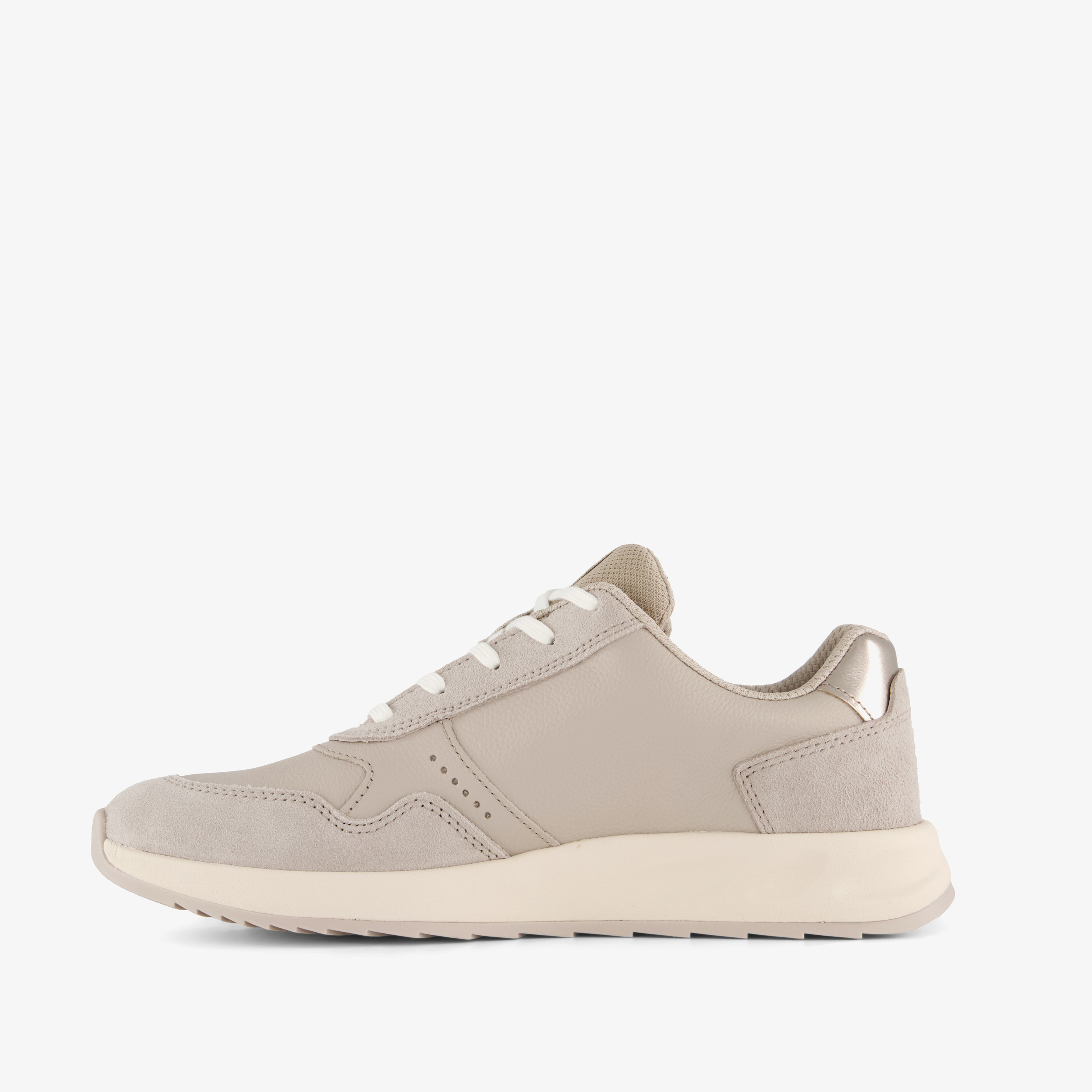 ECCO leren dames sneakers beige