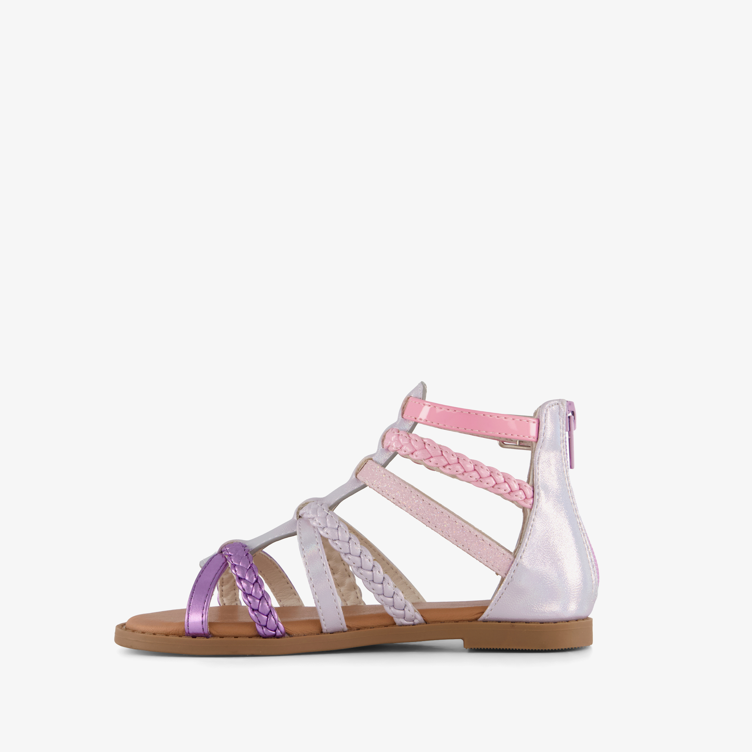 Blue Box meisjes sandalen metallic roze paars