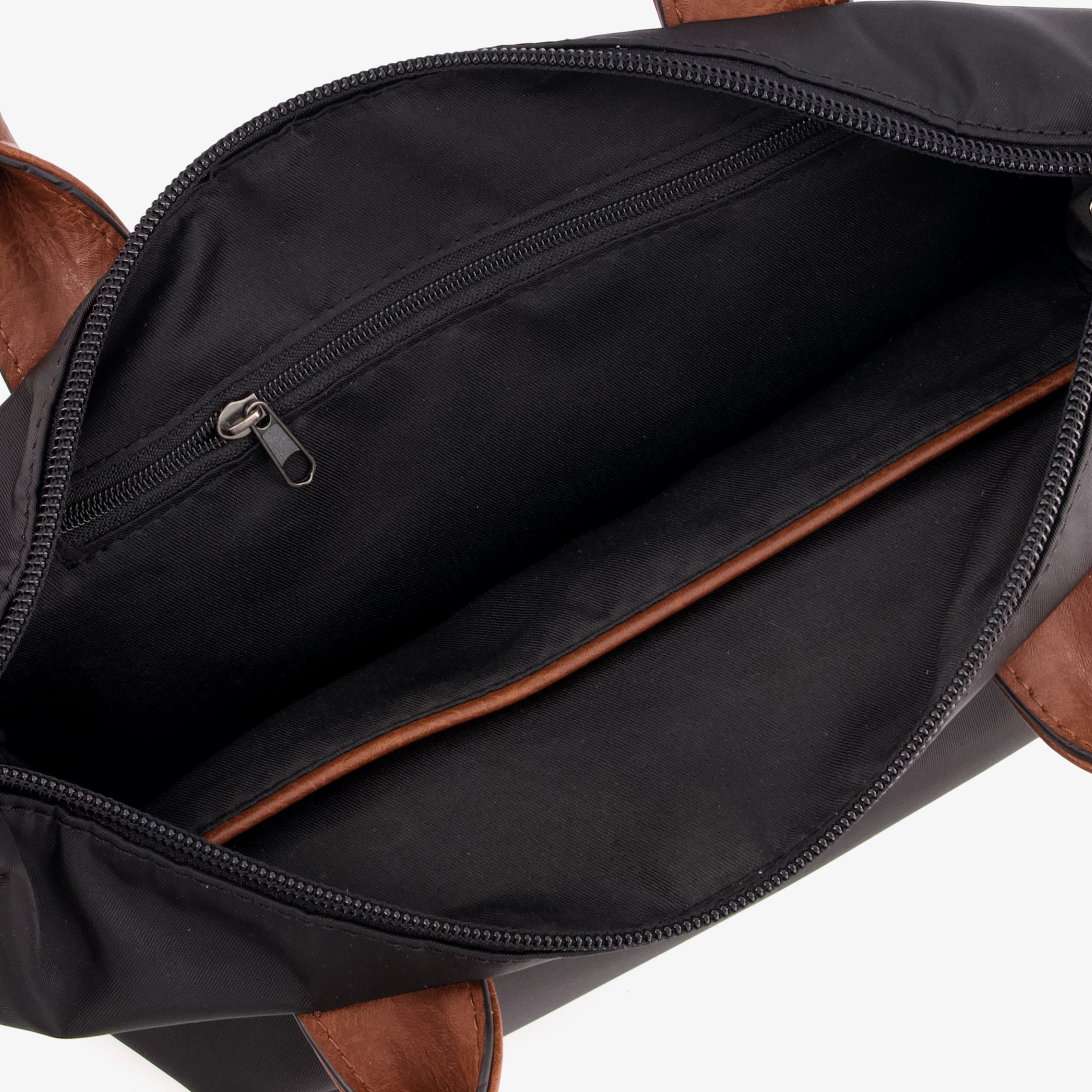 Renato Lucci dames shopper zwart bruin, foto 3