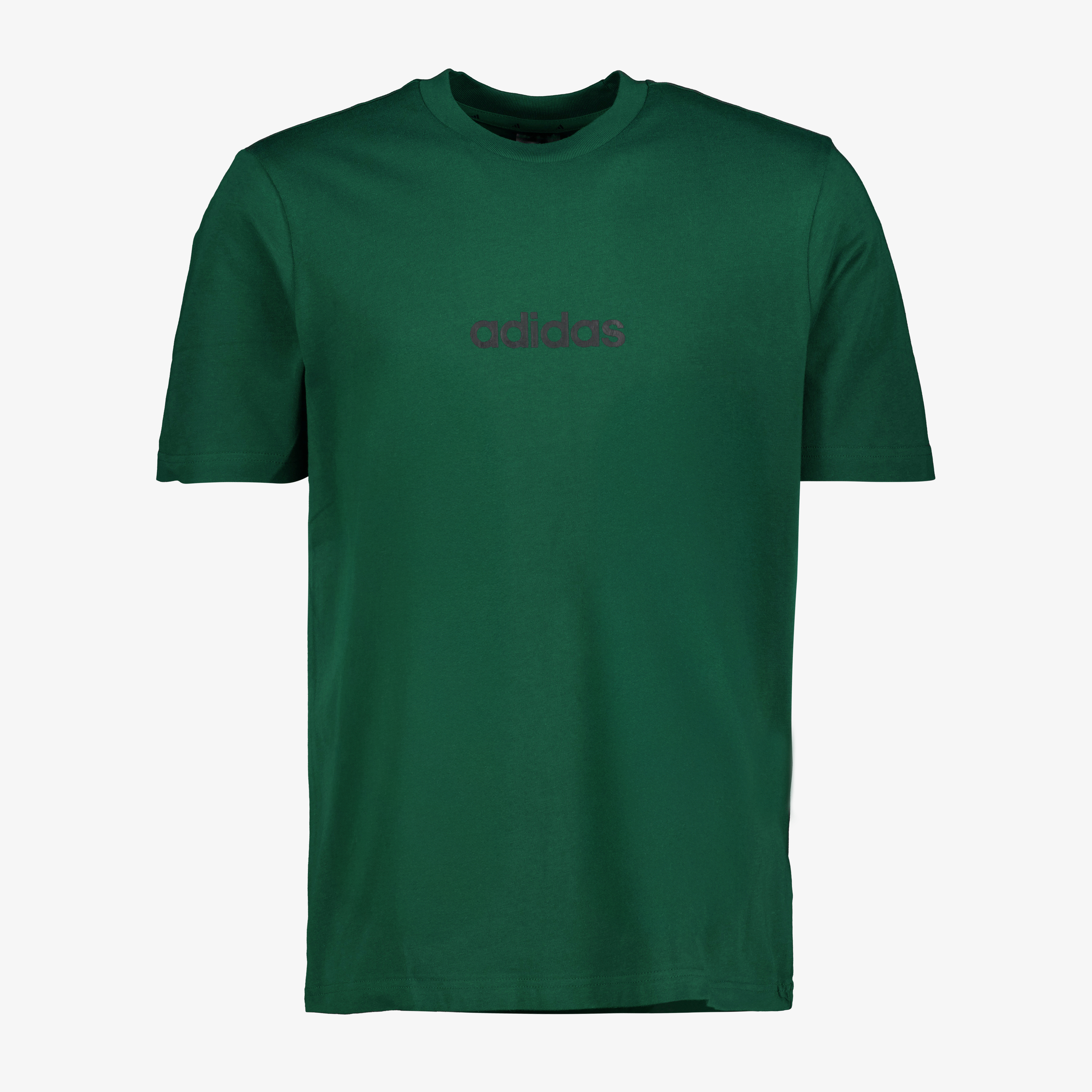 Adidas Essentials Linear Single Jersey heren T-shirt groen, foto 3