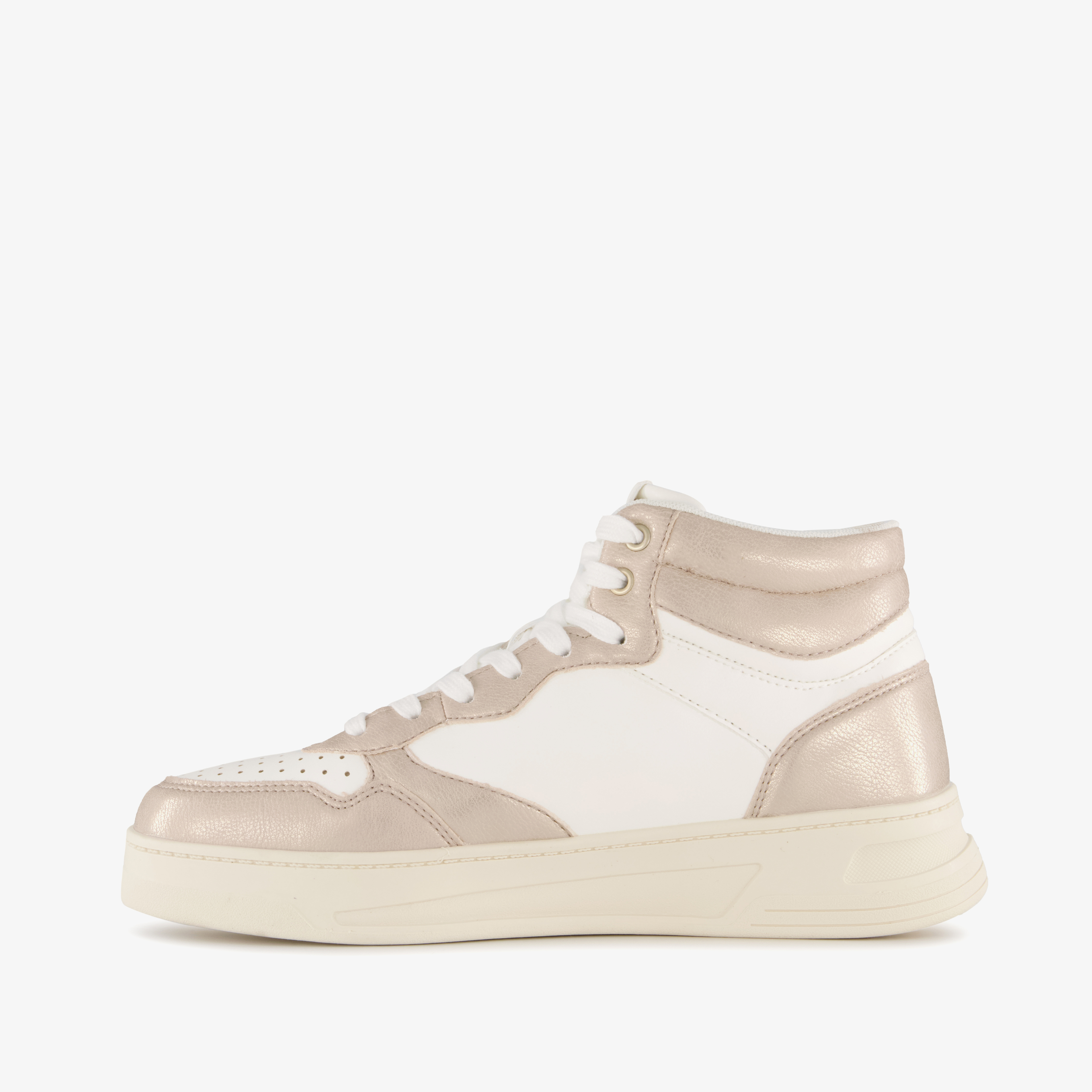 Blue Box hoge dames sneakers goud wit