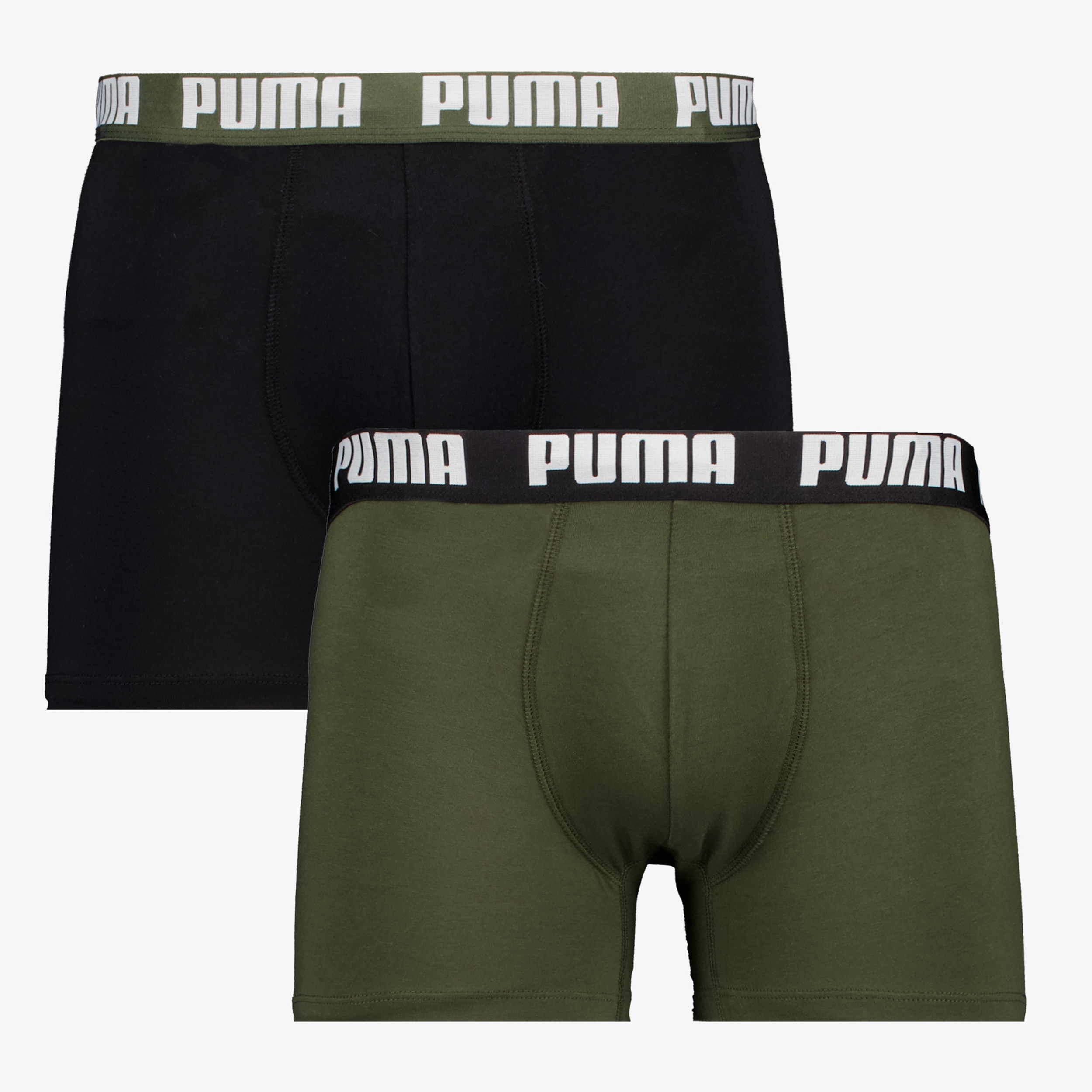 Puma Everyday Basic Boxer 2 pack groen zwart, foto 2