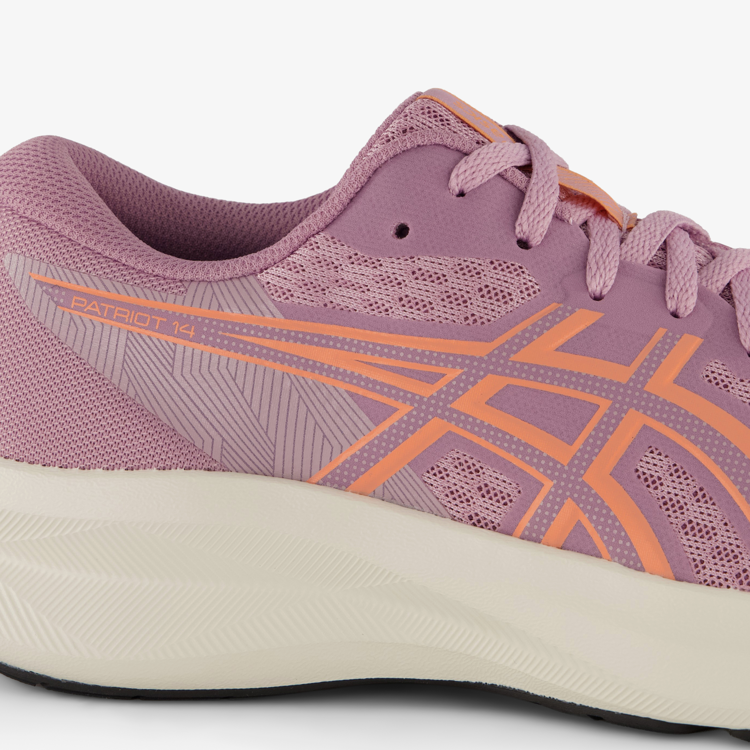 Asics Patriot 14 dames hardloopschoenen roze oranje, foto 2