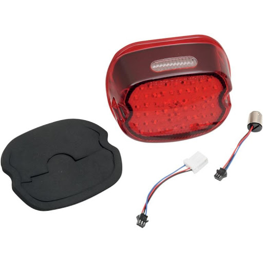 Drag Specialties LED Low-Profile Taillights with Bottom Tag Light