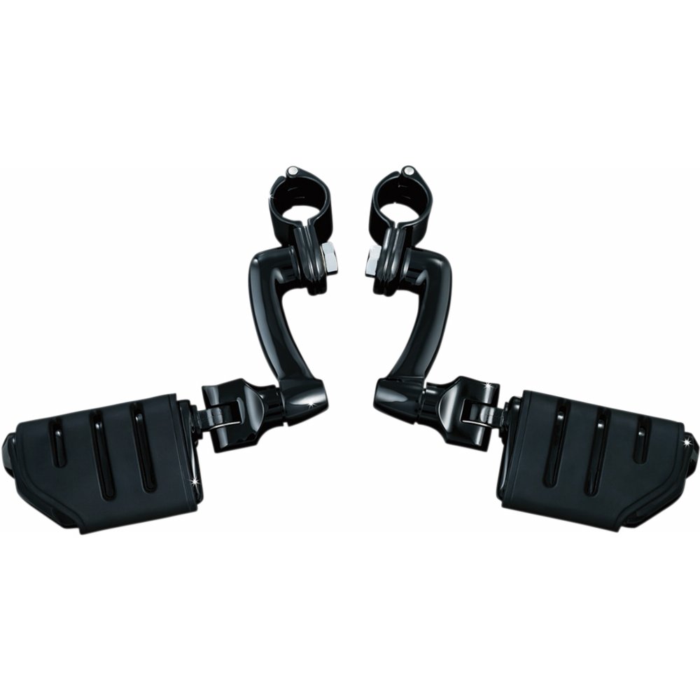 Kuryakyn Longhorn Offset Dually Pegs w/ Mounts, Dually Trident Pegs