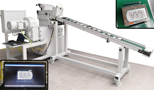 Optional Extras: Automated Proof of Destruction: Conveyor System with Photo & Barcode Logging