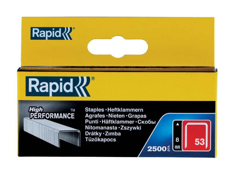 B&Q - High-Performance Staples For TextilesFinewire No. 53Leg Length 8mmStaple Gun StaplesGalvanised Steel2500 Pieces - Image 10