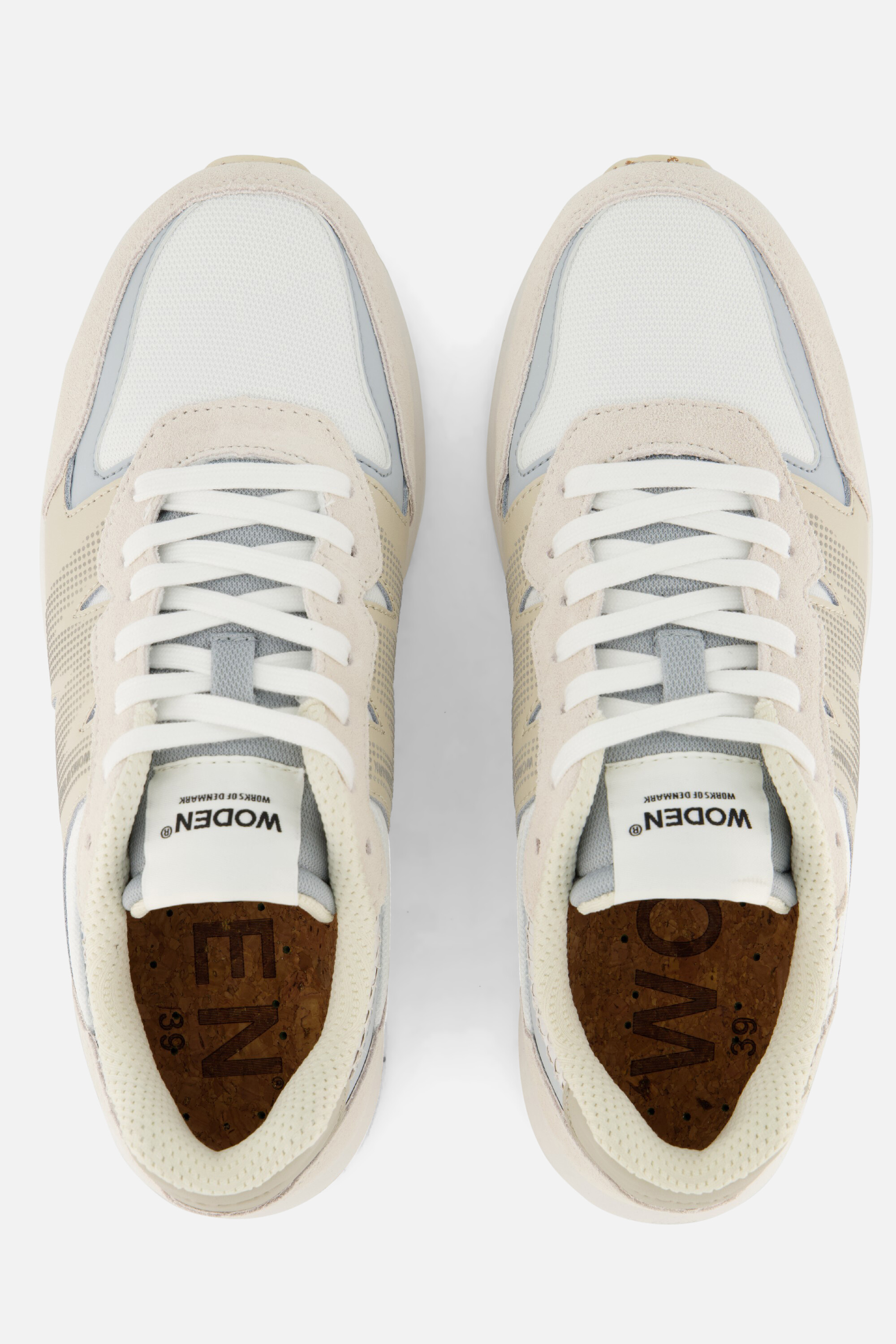 Woden Rigmor Sneakers beige Leer, foto 4