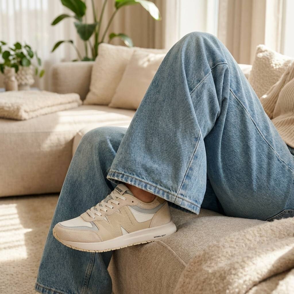 Woden Woden Rigmor Sneakers beige Leer