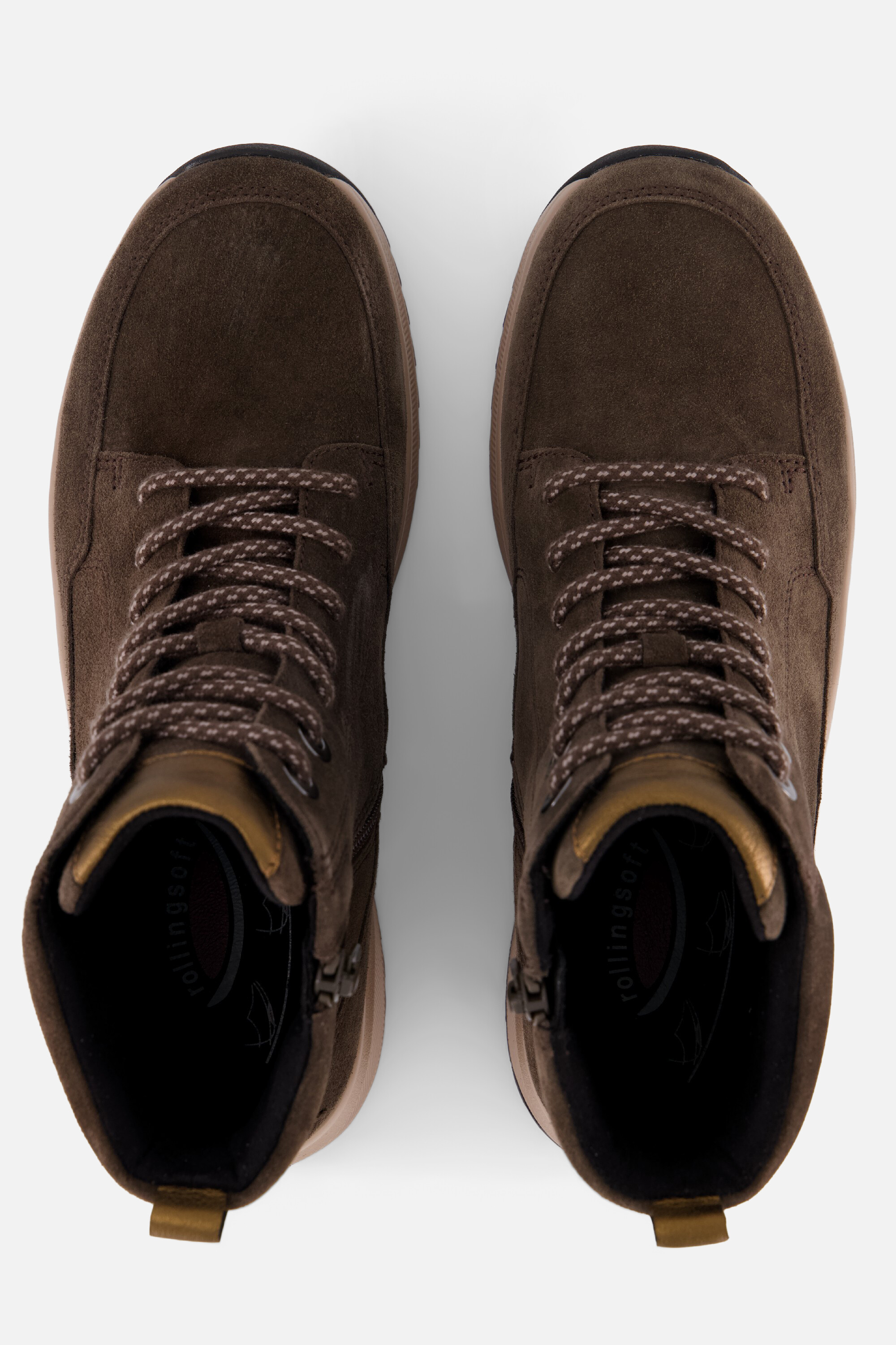 Gabor Rollingsoft Veterboots bruin Suede, foto 4