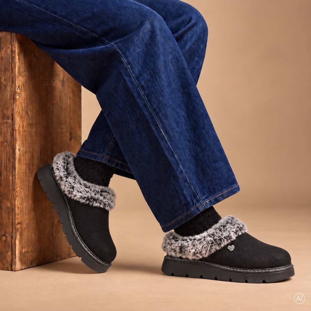 Skechers Skechers keepsakes lite pantoffels zwart