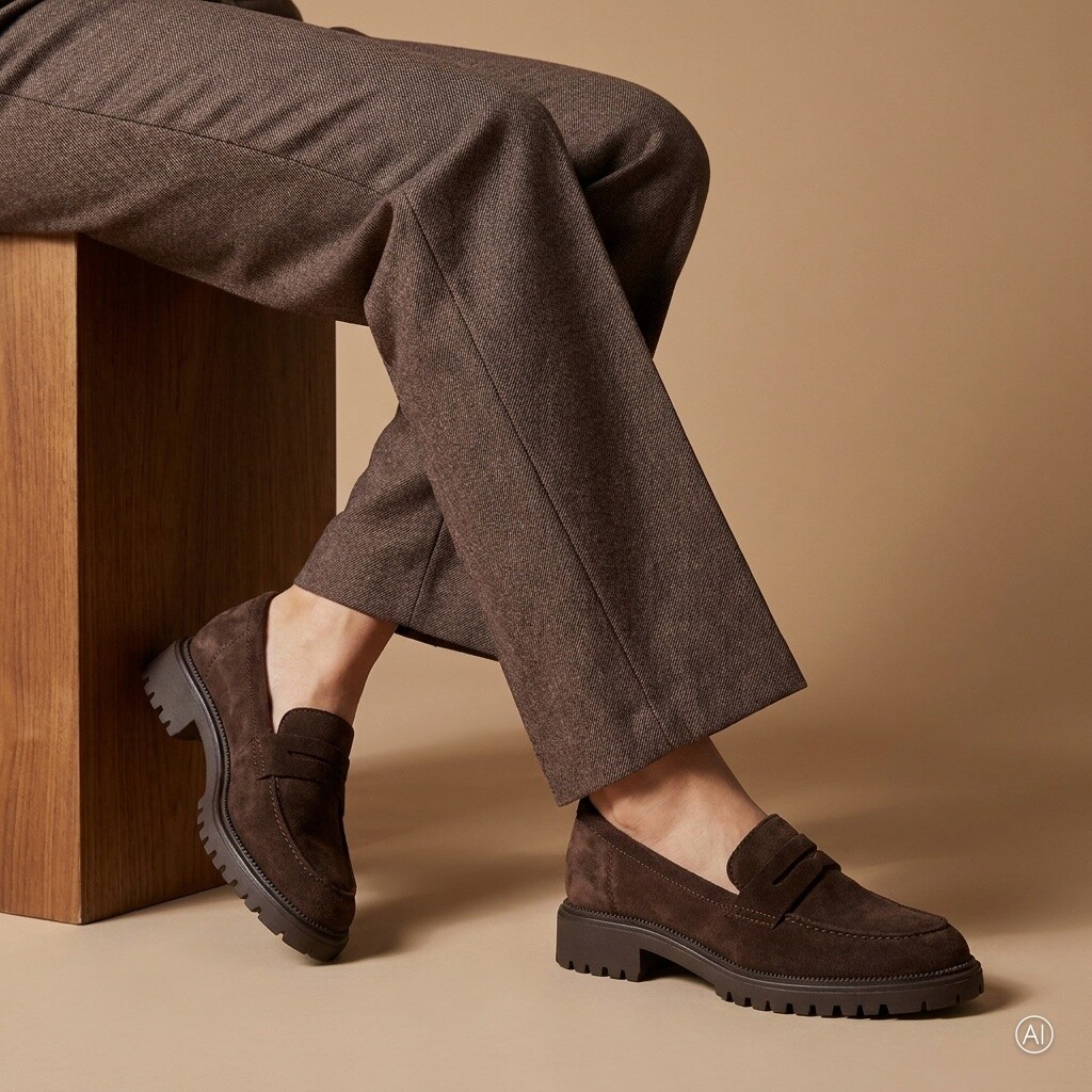 Tamaris mocassin donkerbruin