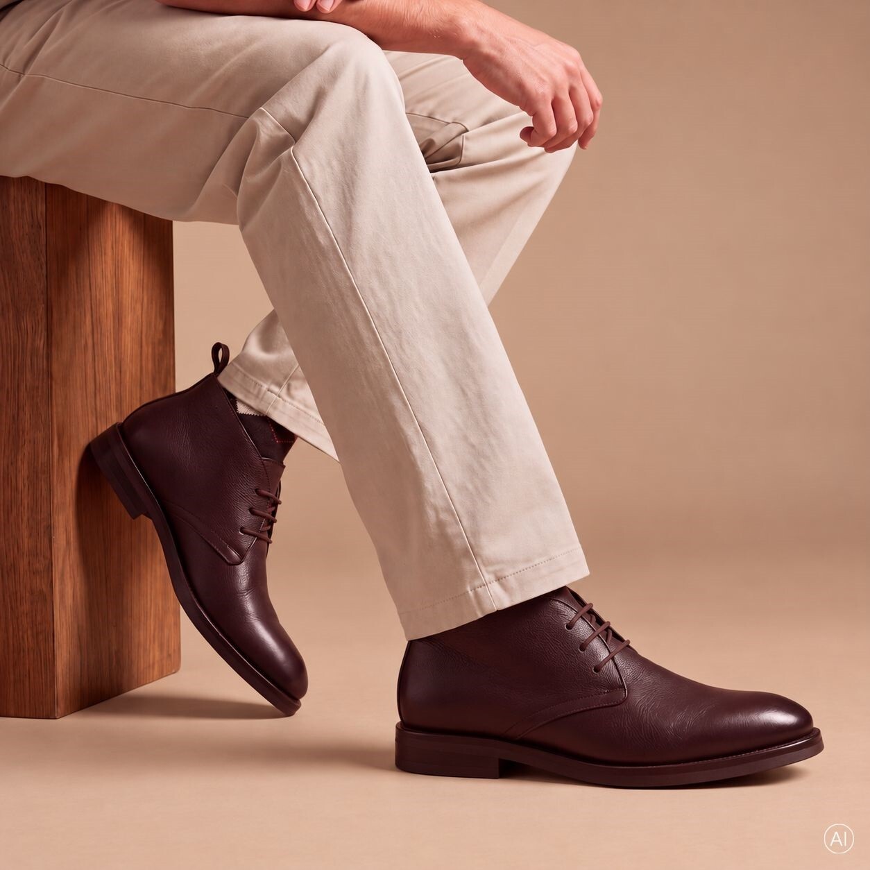 Vertice Veterboots bruin Leer - Maat 41