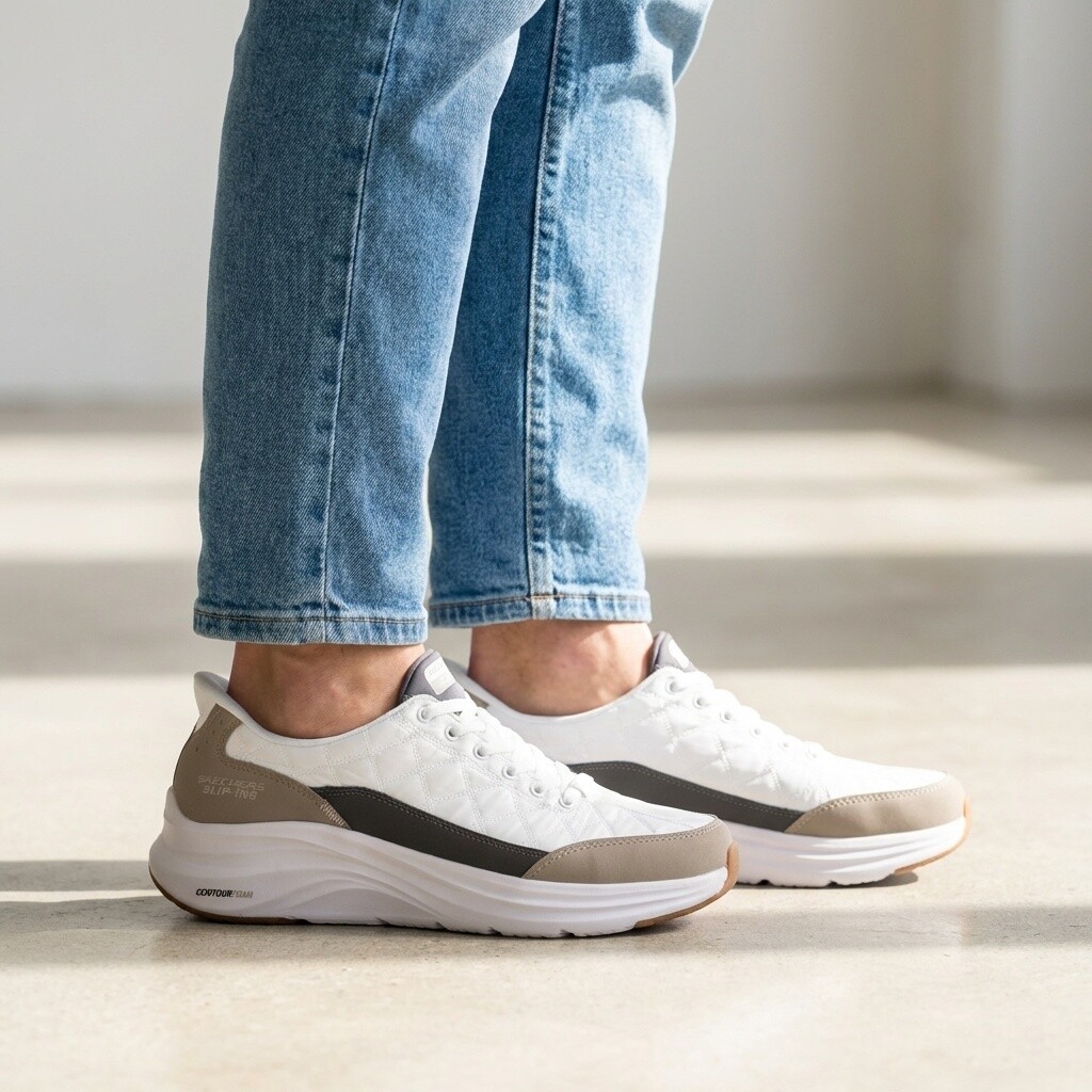 Skechers Skechers Slip-ins Cozy Fit Instappers wit