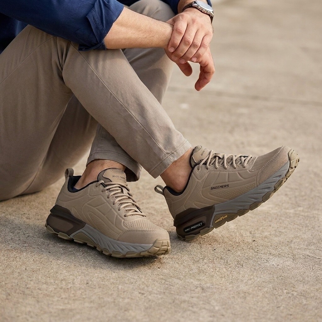 Skechers Skechers Max Protect Irongaurd taupe Synthetisch