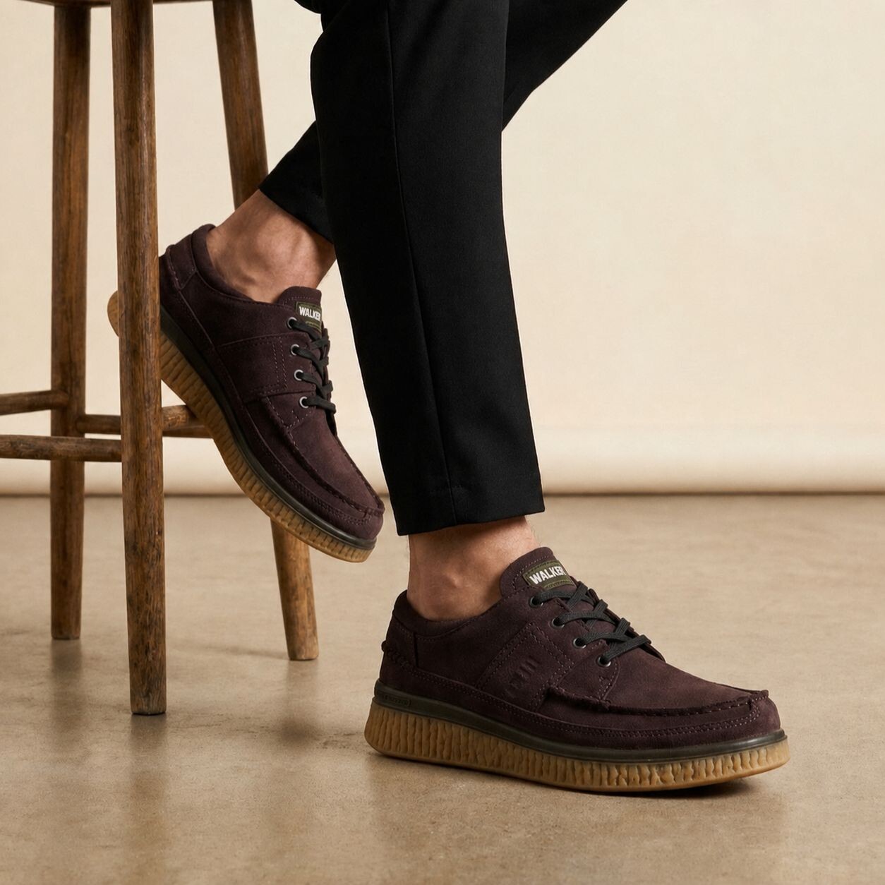Ecco Ecco Walker 3.0 Veterschoenen bruin Suede