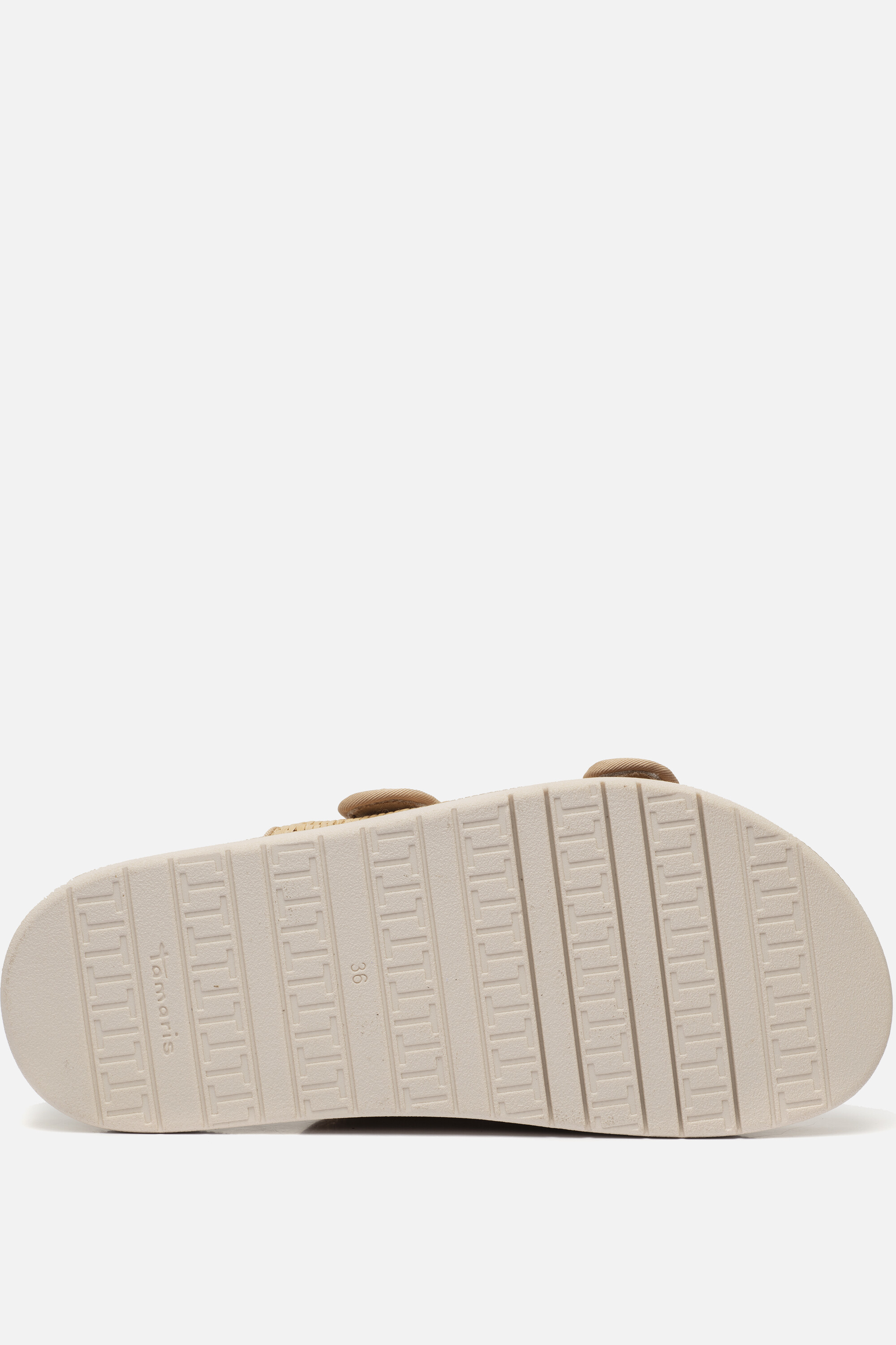 Tamaris Raffia Slippers beige Textiel, foto 4