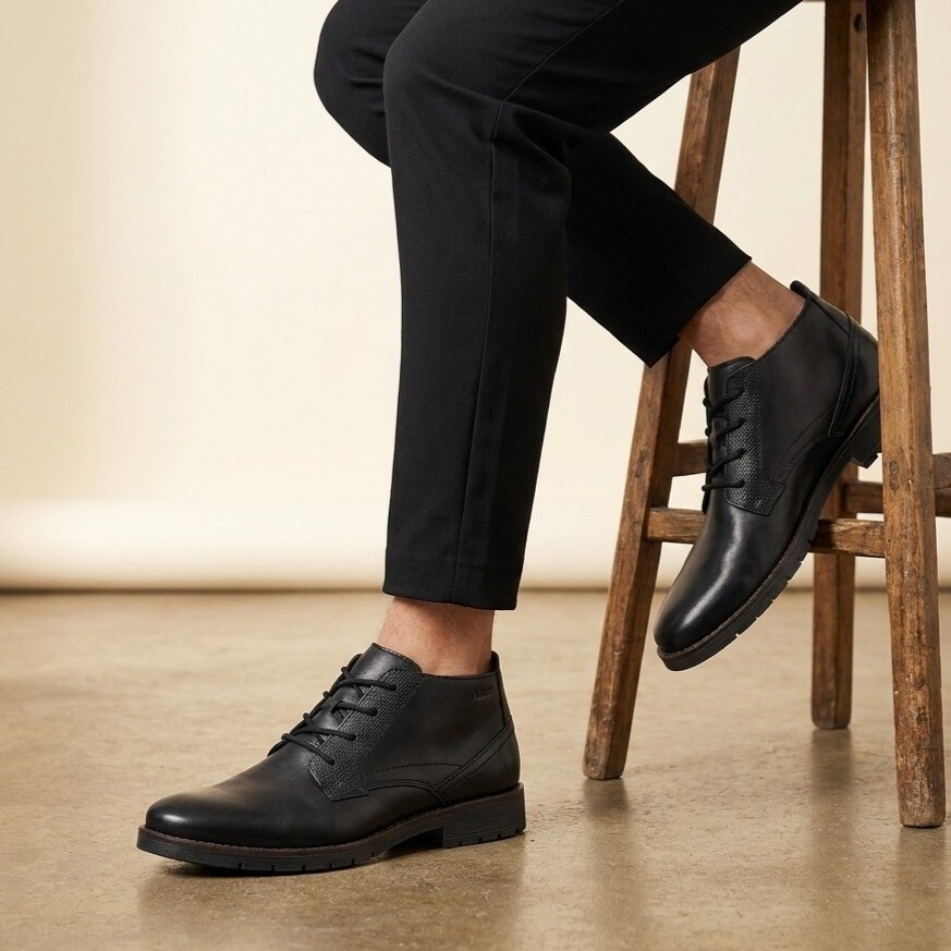Rieker Rieker veterschoenen zwart