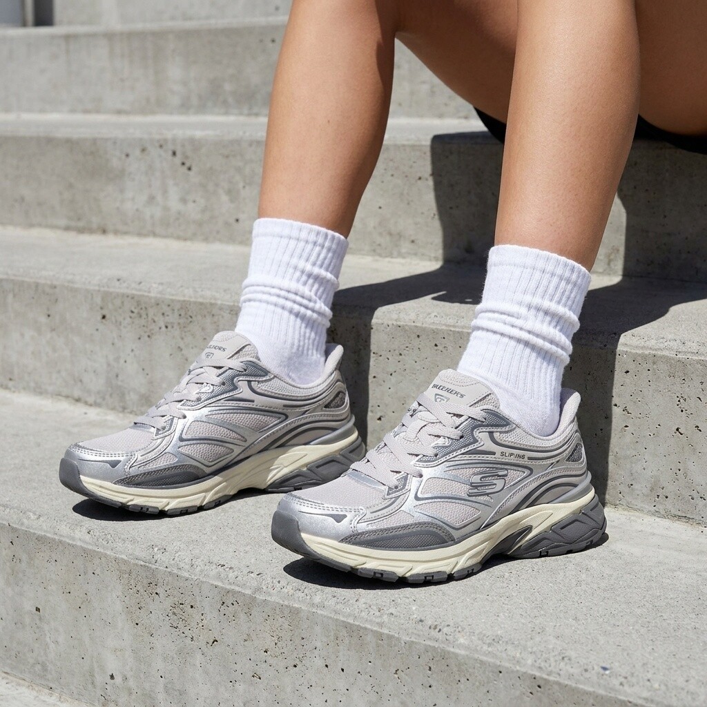 Skechers Skechers Slip-ins Stamina Sport Sneakers grijs