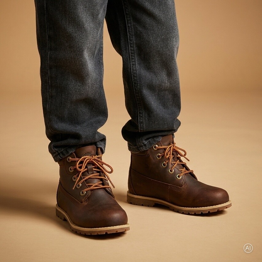 Timberland Timberland Pokey Veterboots bruin Leer