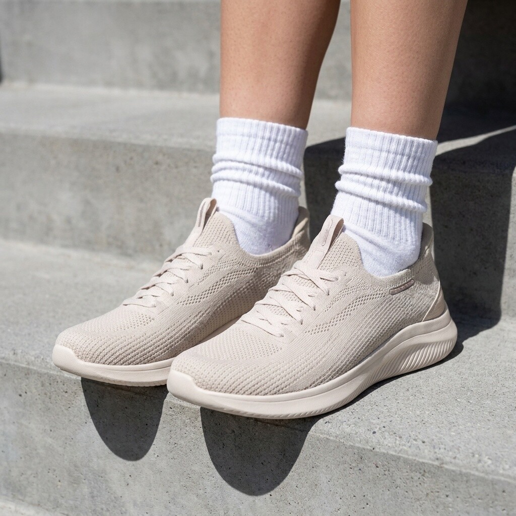 Skechers Skechers Slip-ins Ultra Flex 4.0 beige Textiel