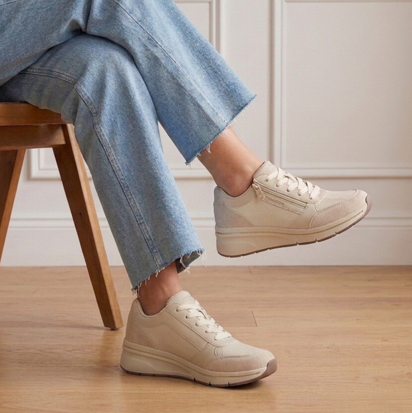 Skechers Skechers Billion Flex - Luxe Up Sneakers wit Leer