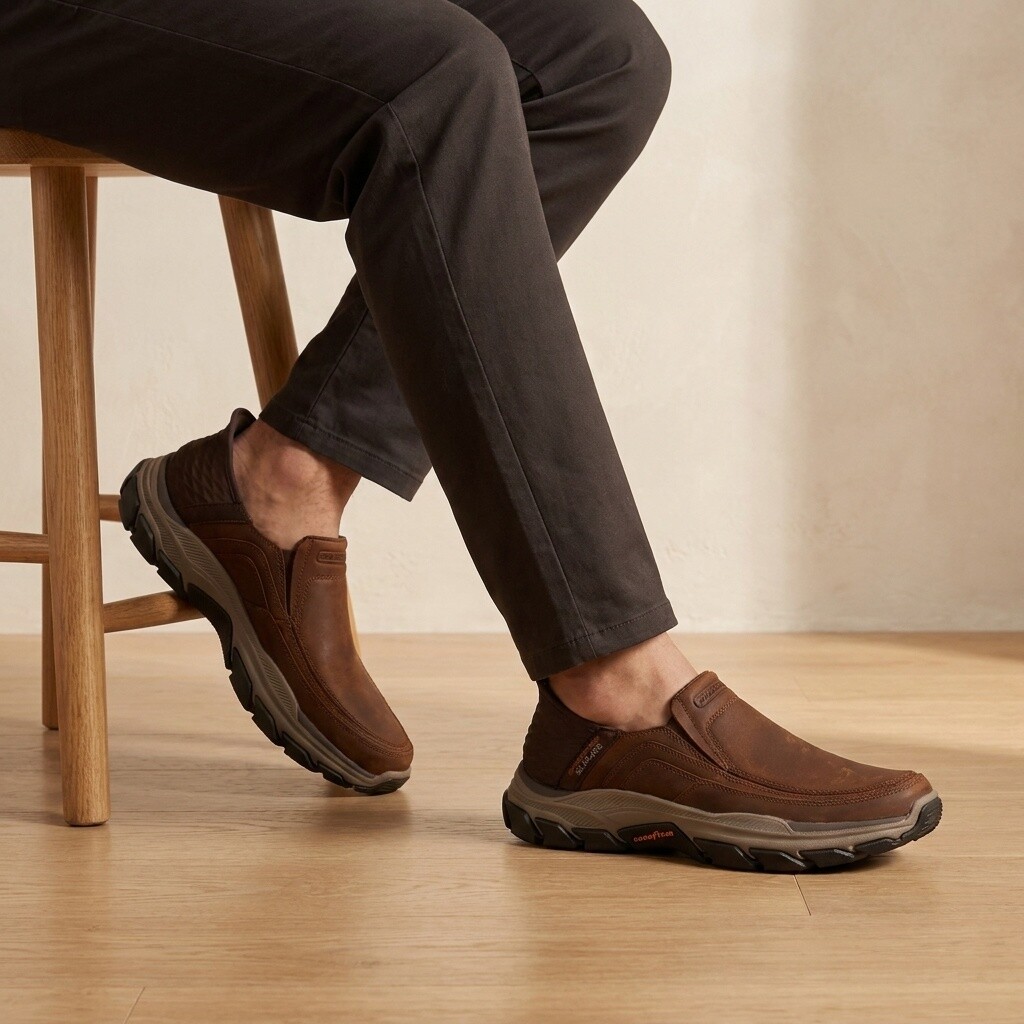 Skechers Skechers Respected Slip-ins Arch Fit bruin