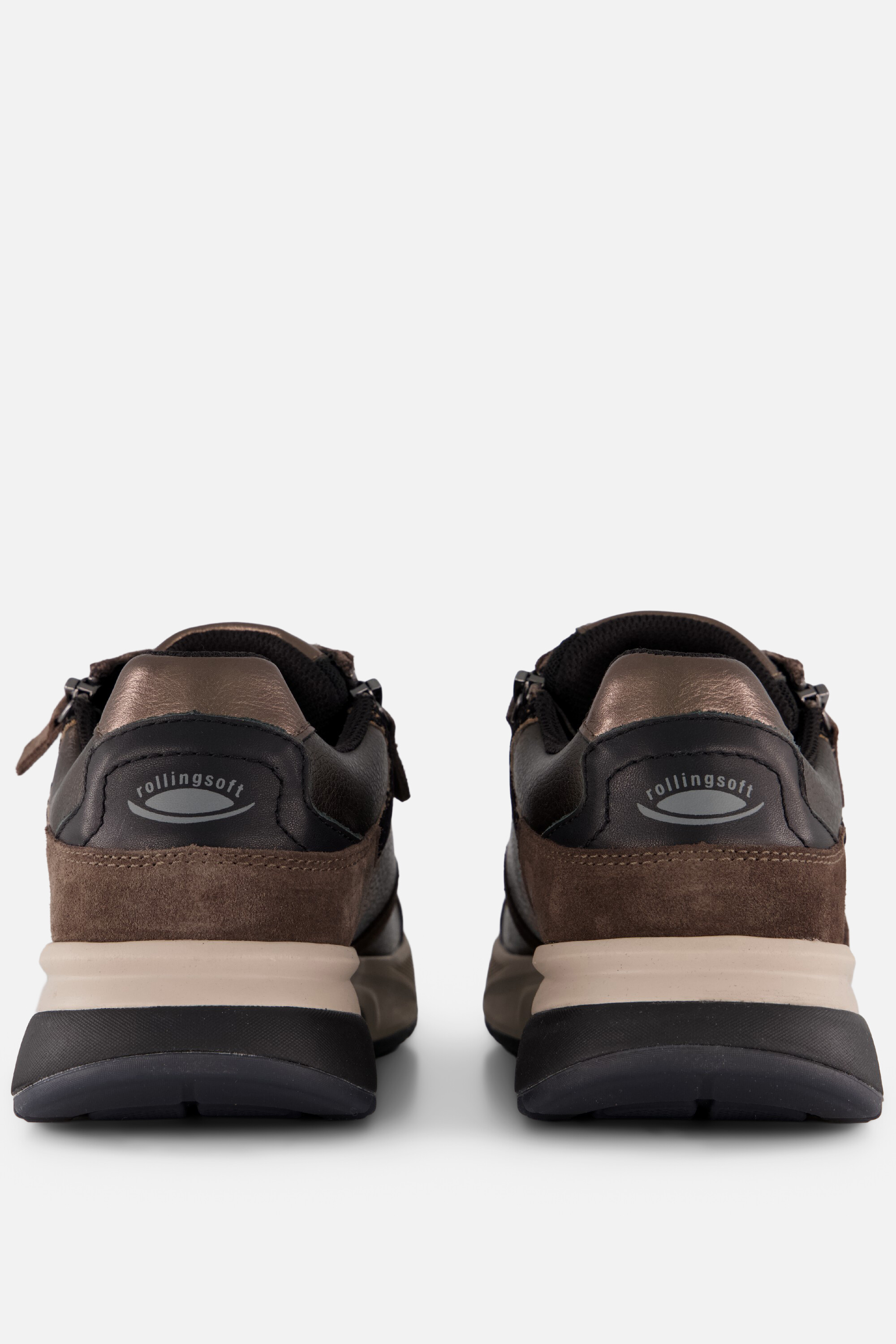 Gabor Rollingsoft Sneakers taupe Suède, foto 3