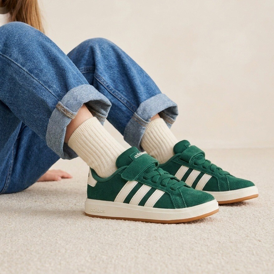 Adidas Adidas Grand Court 00's Sneakers groen Suede
