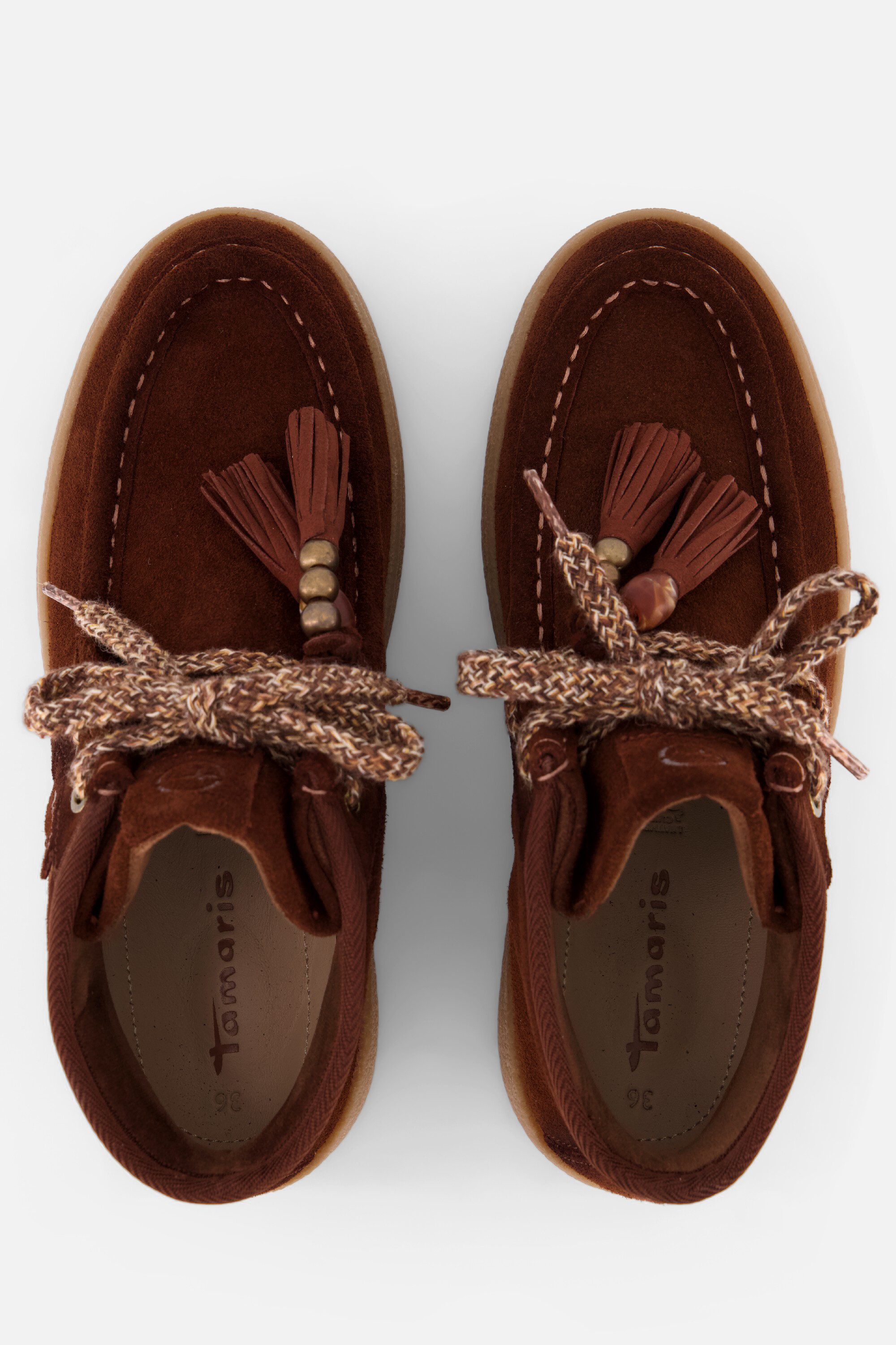 Tamaris Veterboots bruin Suede, foto 4