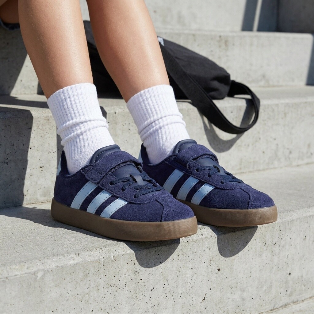 Adidas Adidas VL Court 3.0 Sneakers blauw Suede