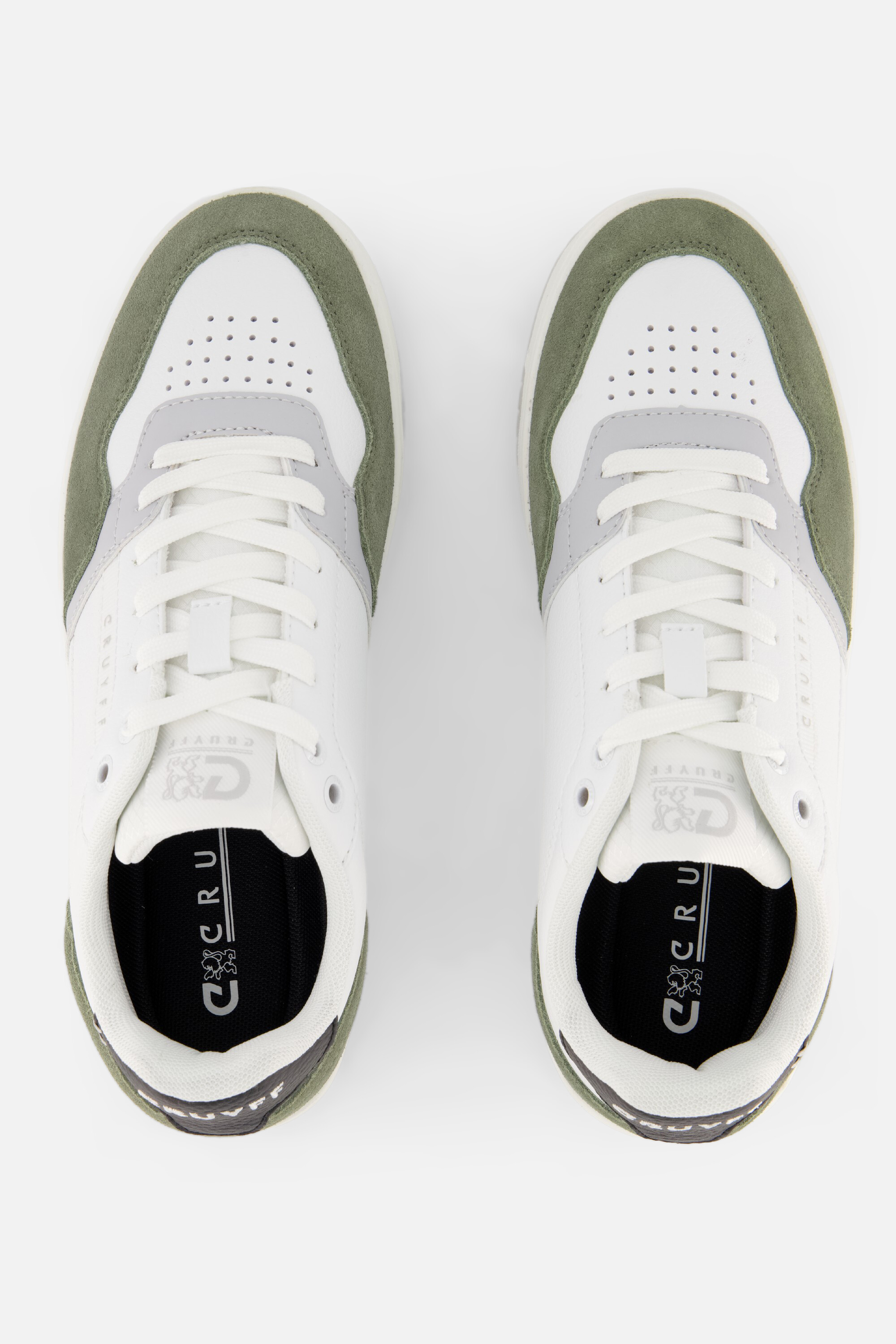 Cruyff Endorsed Sport Sneakers wit/groen, foto 4