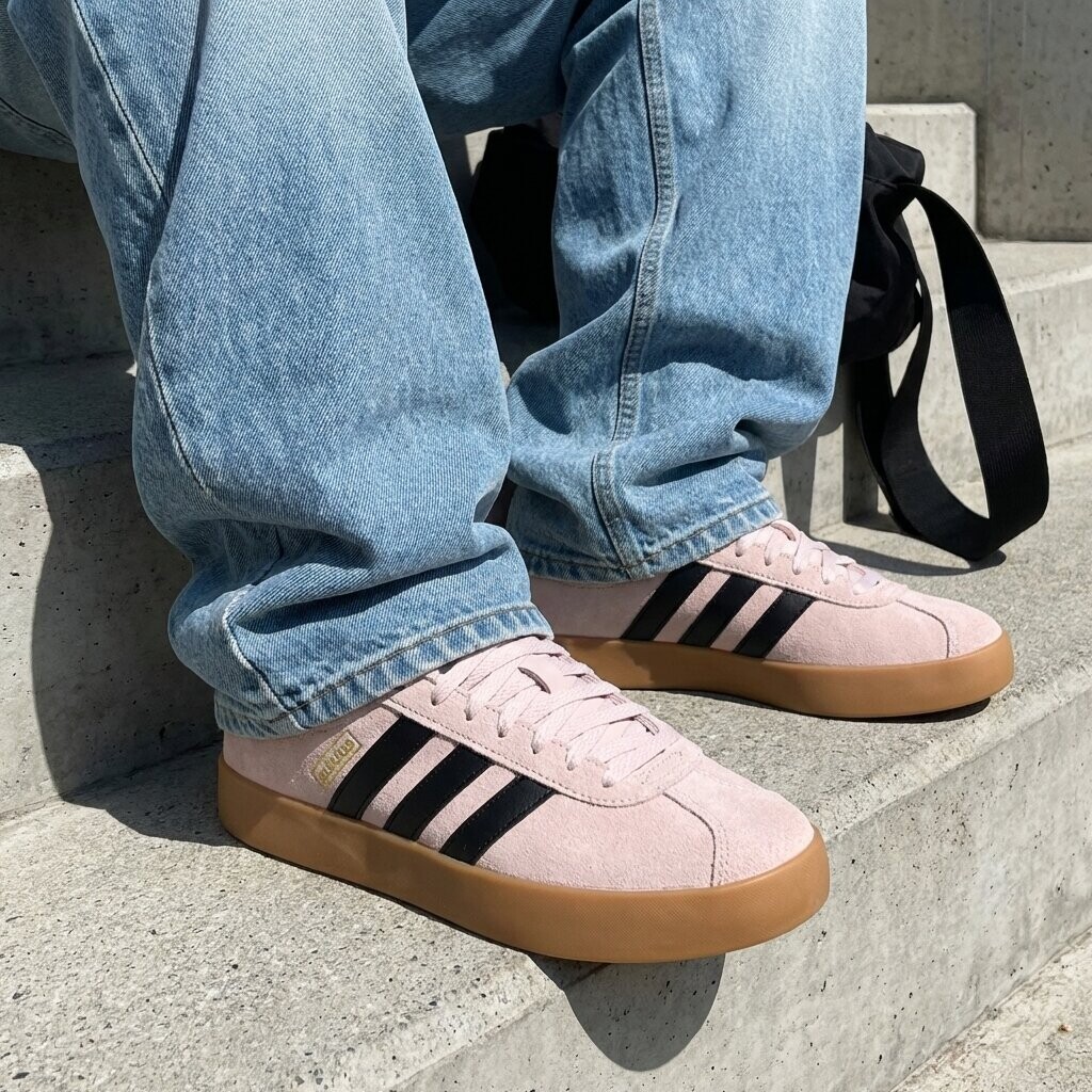 Adidas Adidas VL Court 3.0 Sneakers roze Suéde
