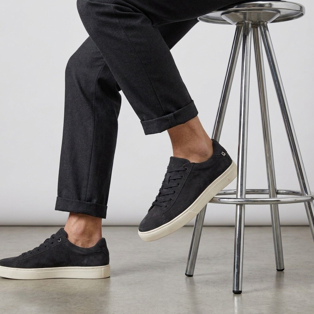 Rieker Rieker Sneakers blauw Suede