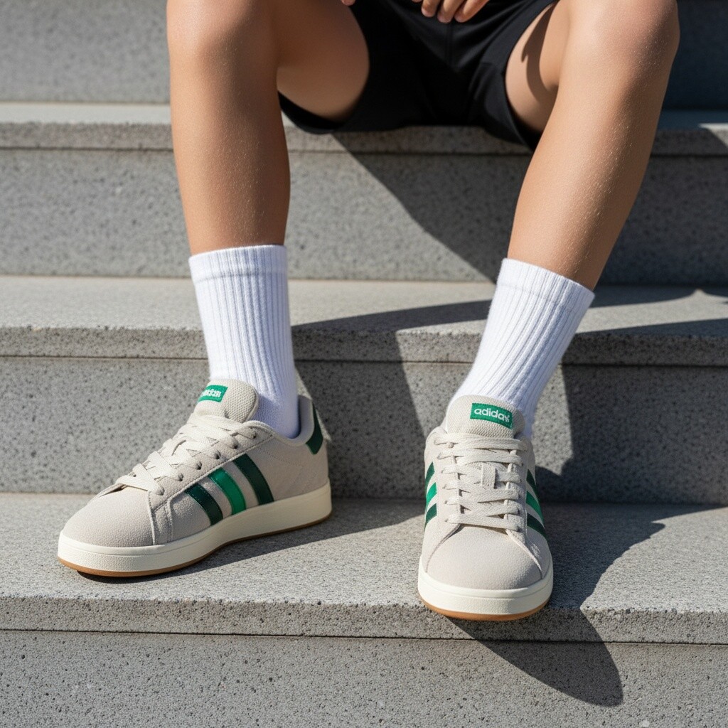 Adidas Adidas Grand Court 00 Sneakers beige Suede
