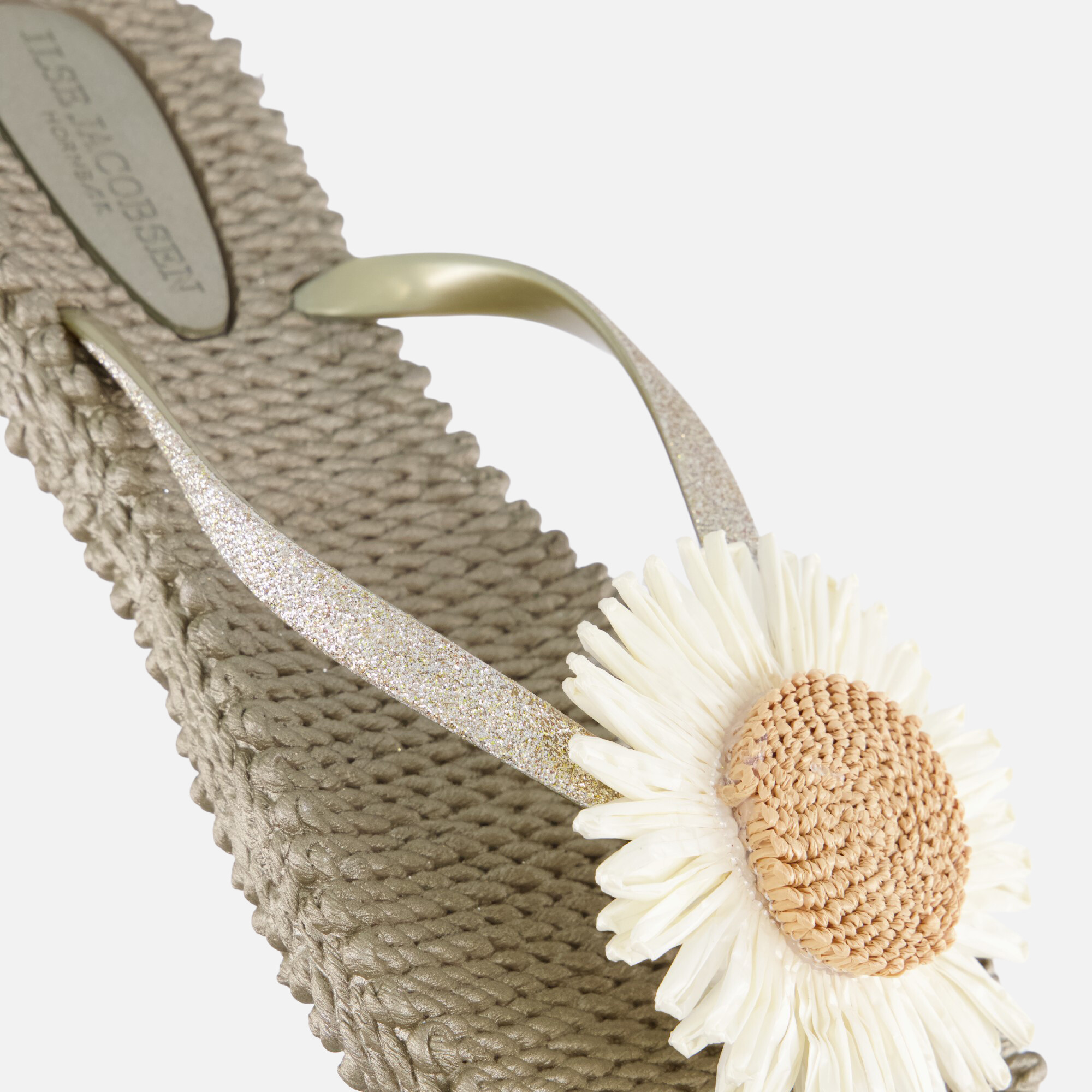Ilse Jacobsen Slippers zilver Rubber, foto 5