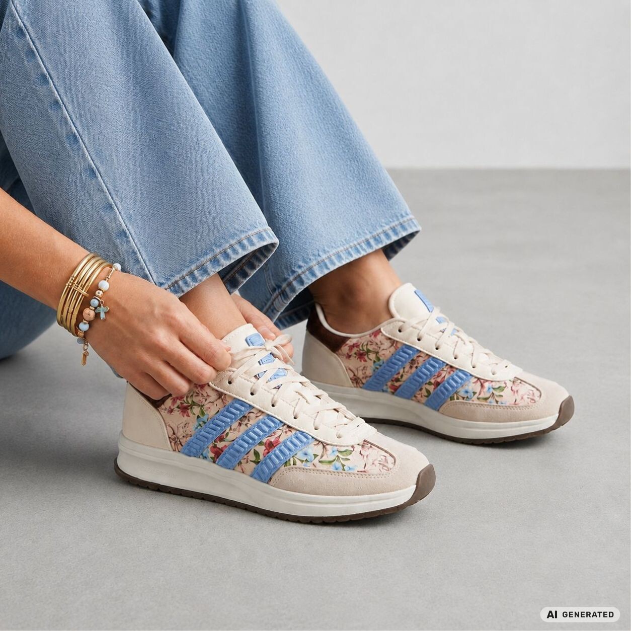 Adidas Adidas Run 70`s 2.0 Farm Rio Sneakers wit