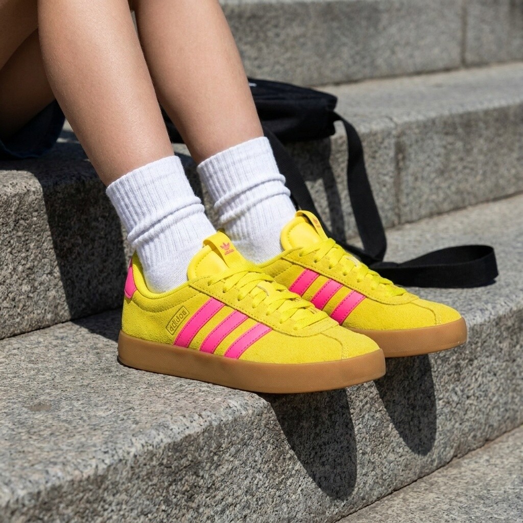 Adidas Adidas VL Court 3.0 Sneakers geel Synthetisch