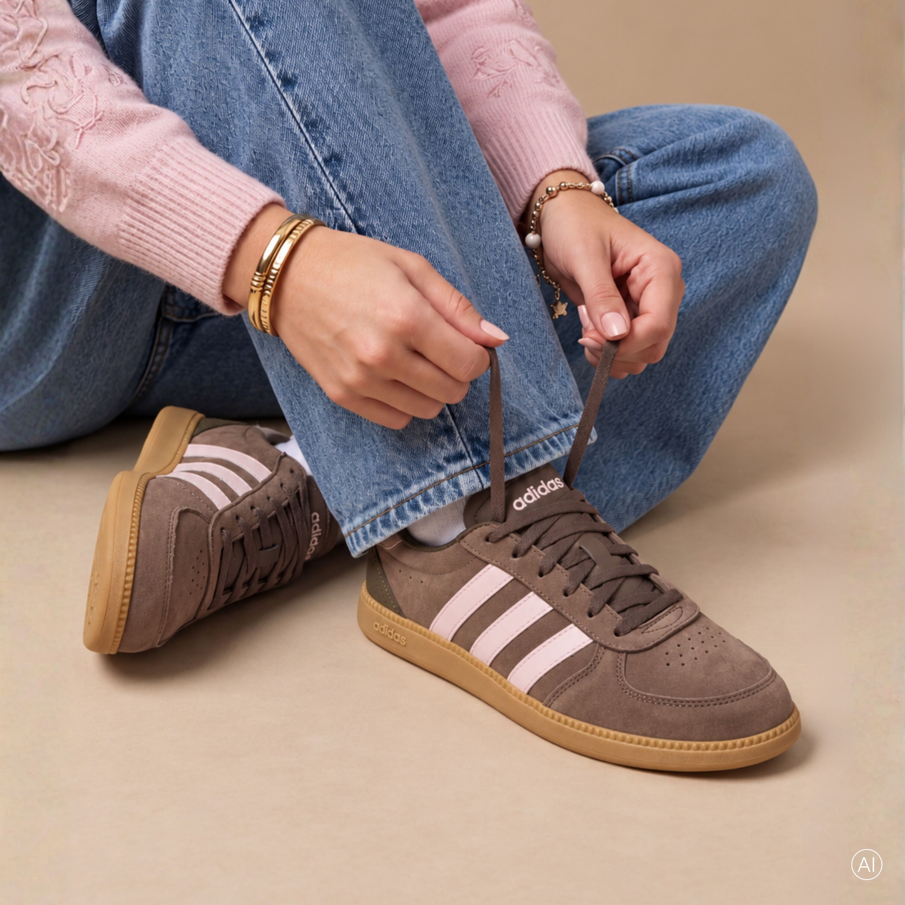 Adidas Adidas Breaknet Sleek Sneakers bruin
