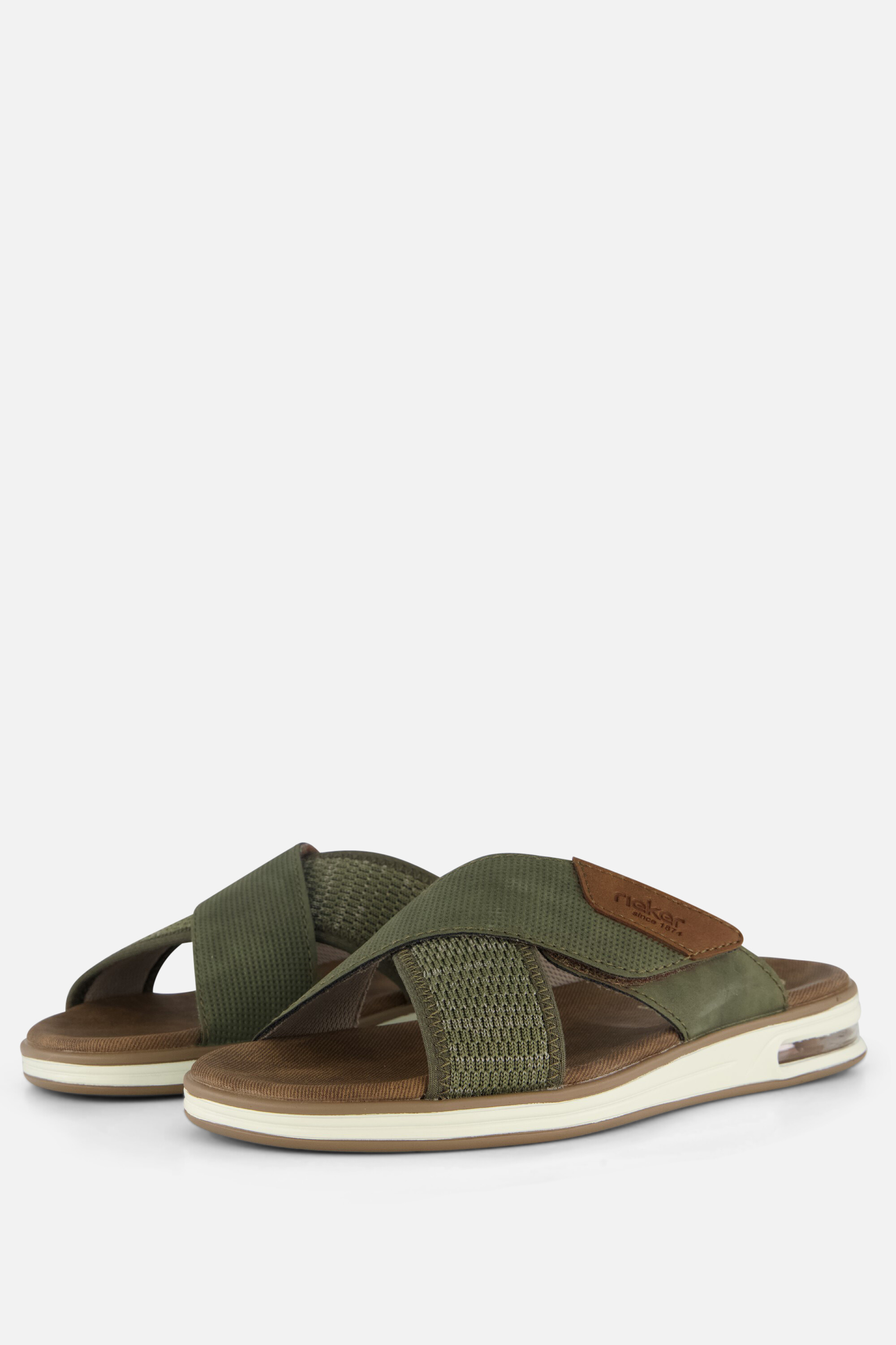 Rieker Rieker Slippers groen Synthetisch