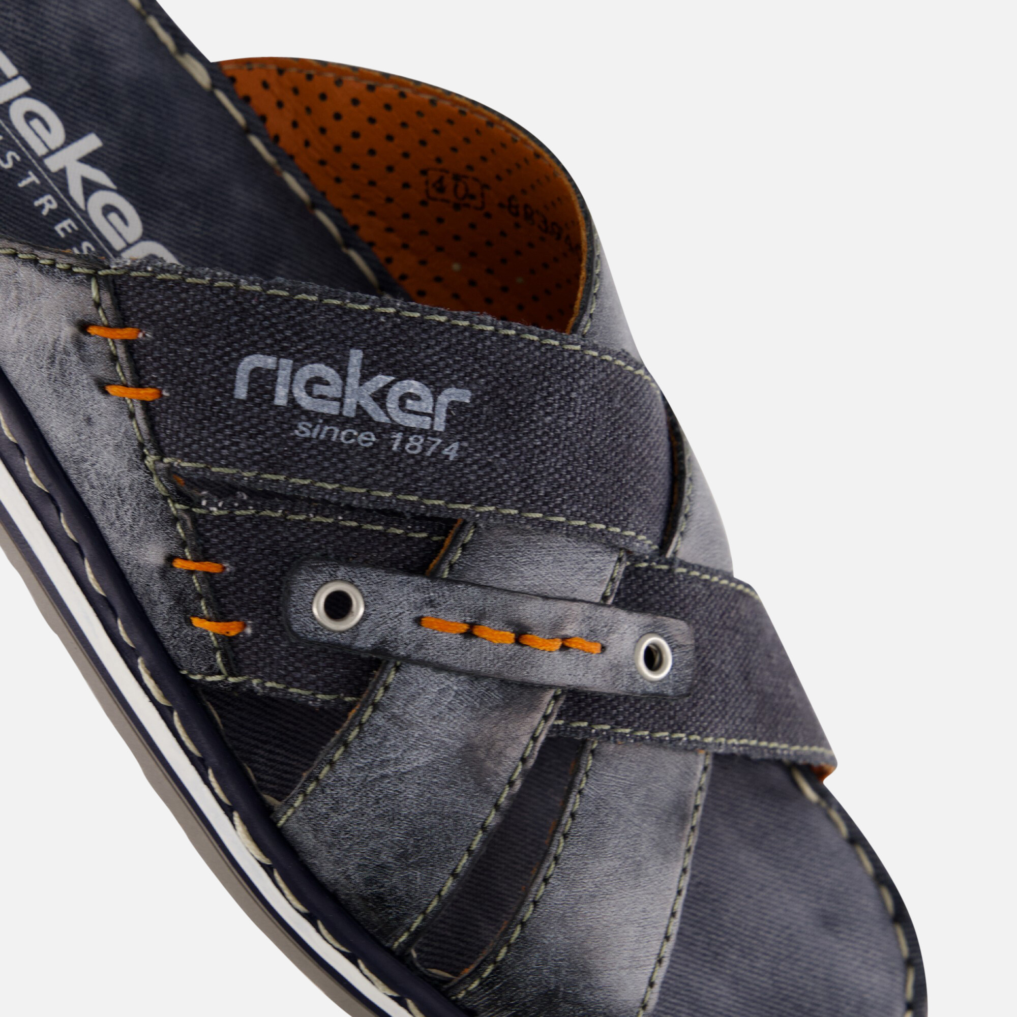 Rieker Slippers blauw Synthetisch, foto 5