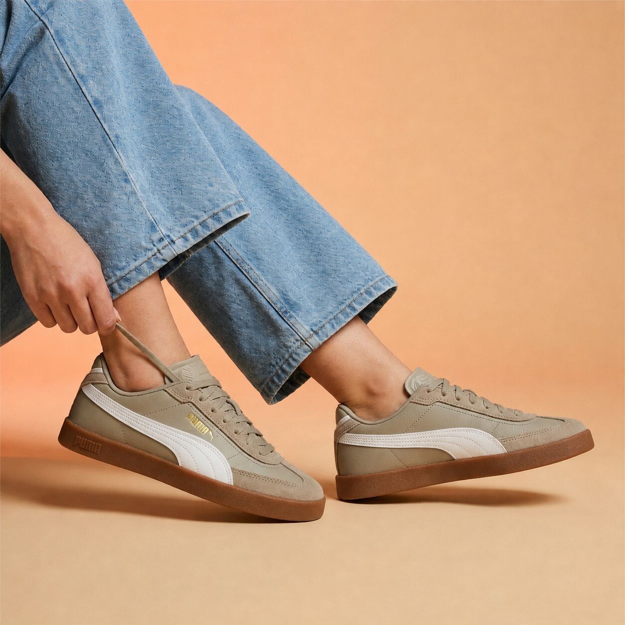 Puma Puma Club II Era Sneakers beige Synthetisch