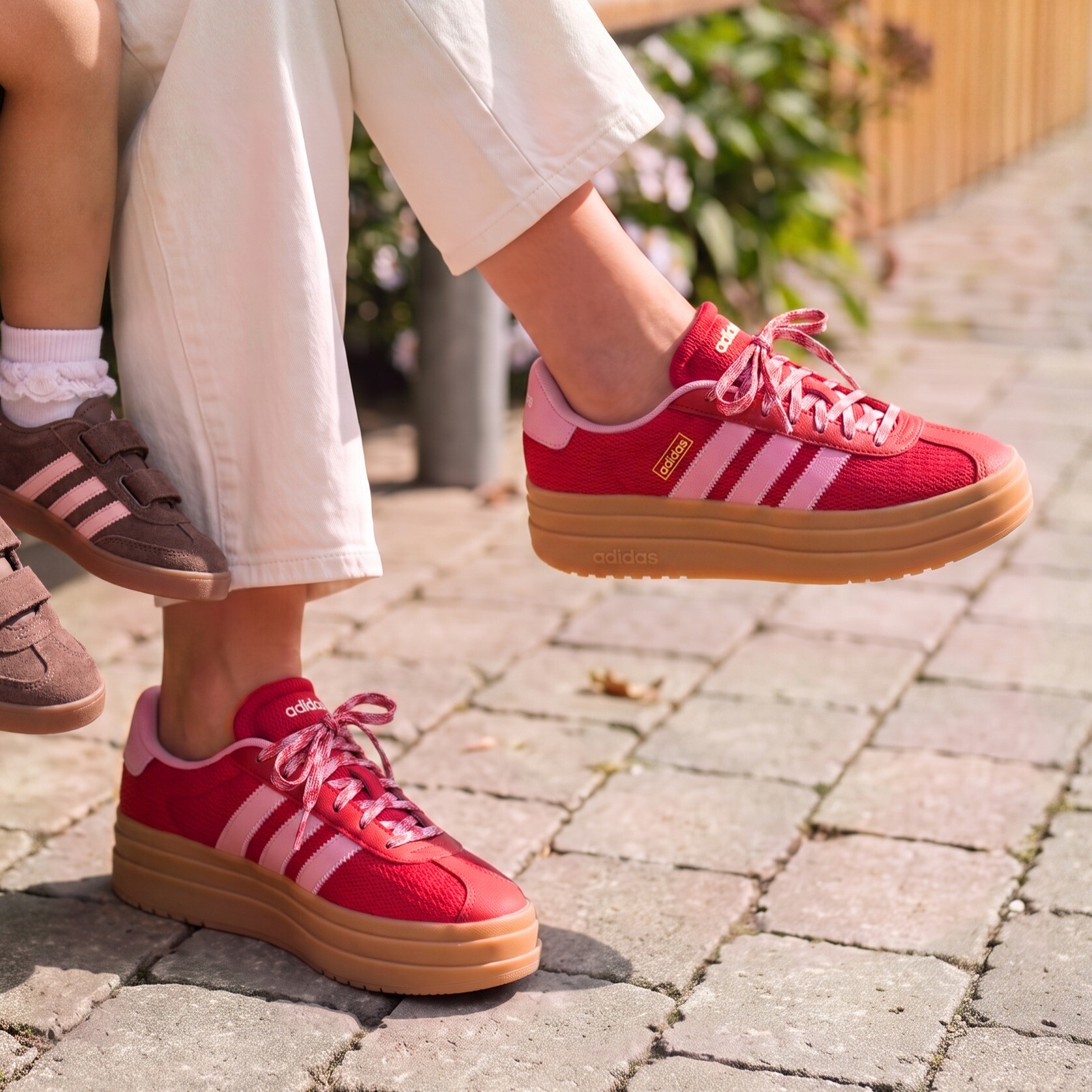 Adidas VL Court Bold Sneakers rood, foto 2