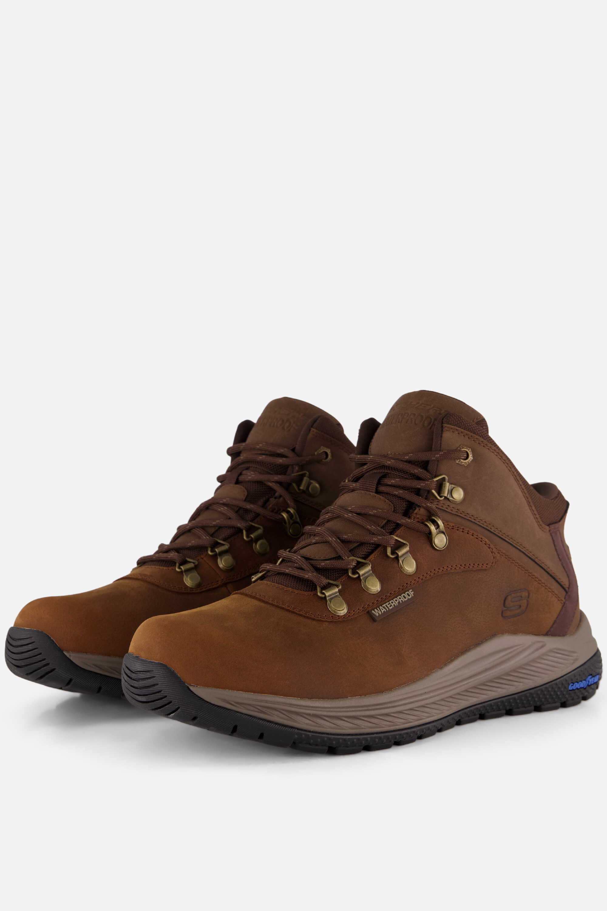 Skechers Slip-ins Relaxed Fit Veterschoenen bruin, foto 2
