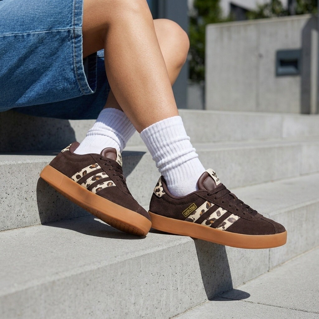 Adidas Adidas VL Court 3.0 Sneakers bruin Synthetisch
